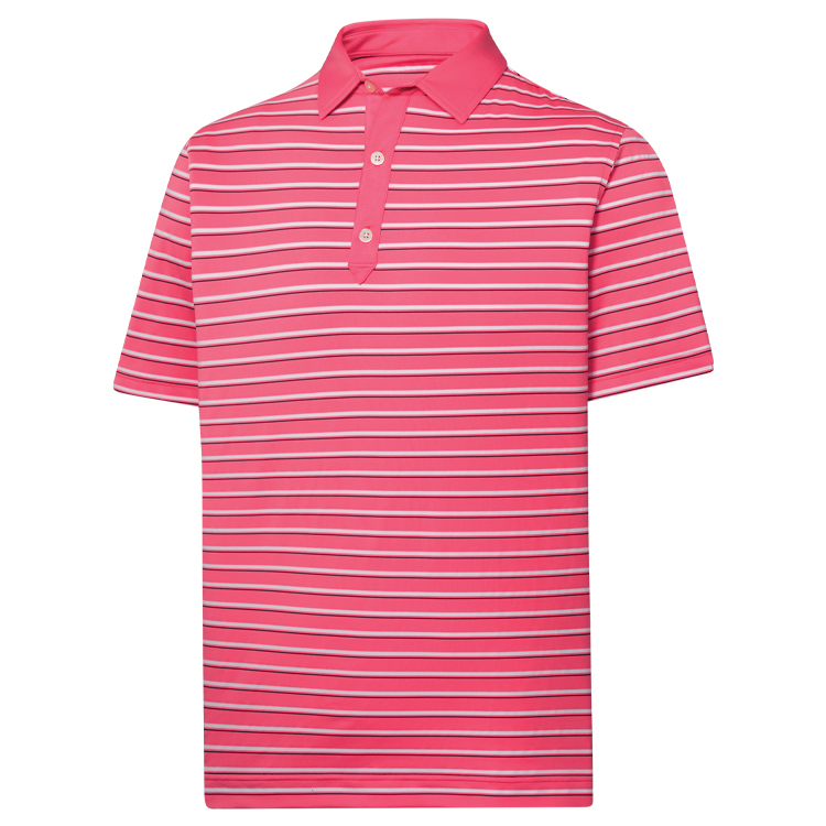 FootJoy ProDry Performance Lisle Multi-Stripe Self Collar- Athletic Fit Polo 5