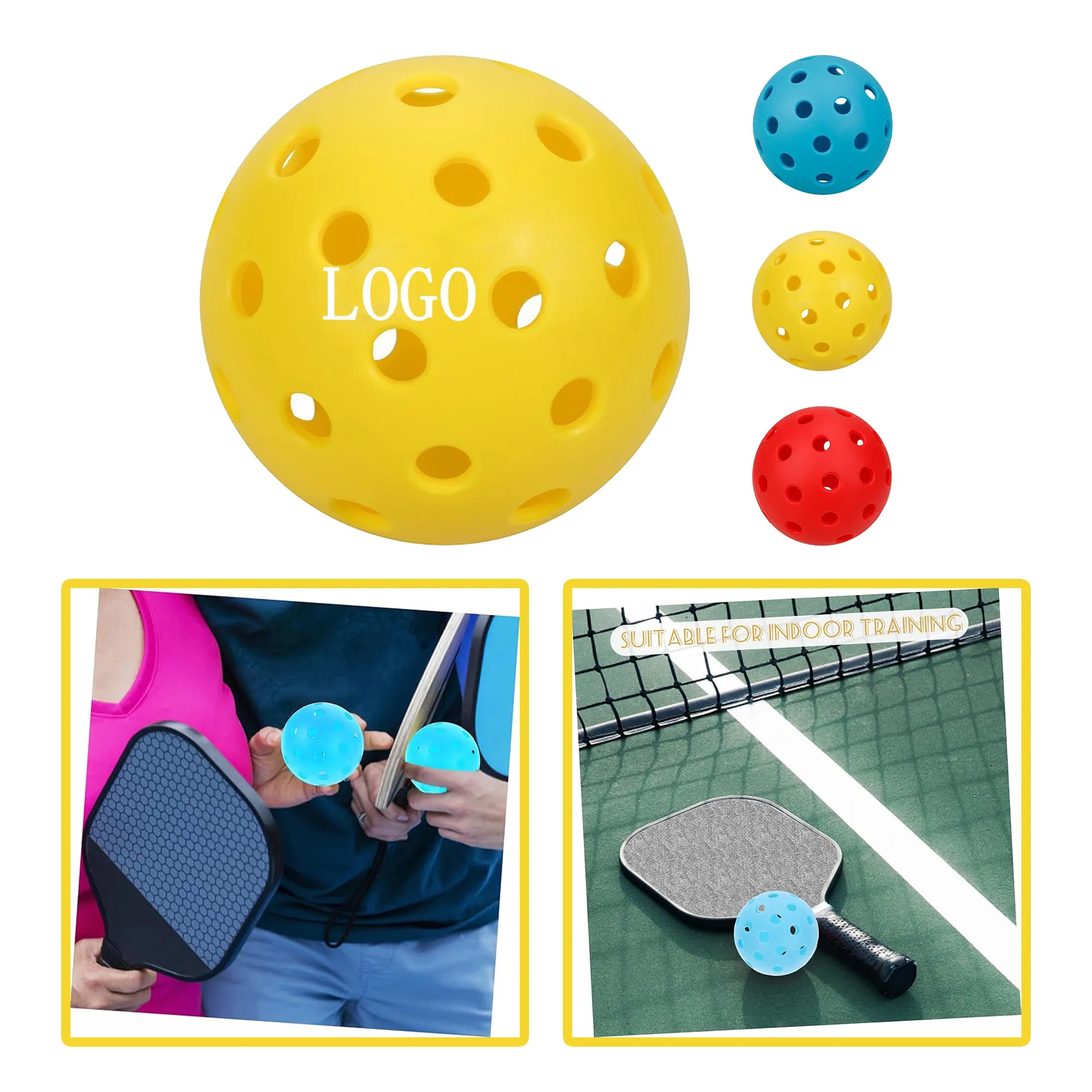 High-Elastic 40-Hole Pickleball 4
