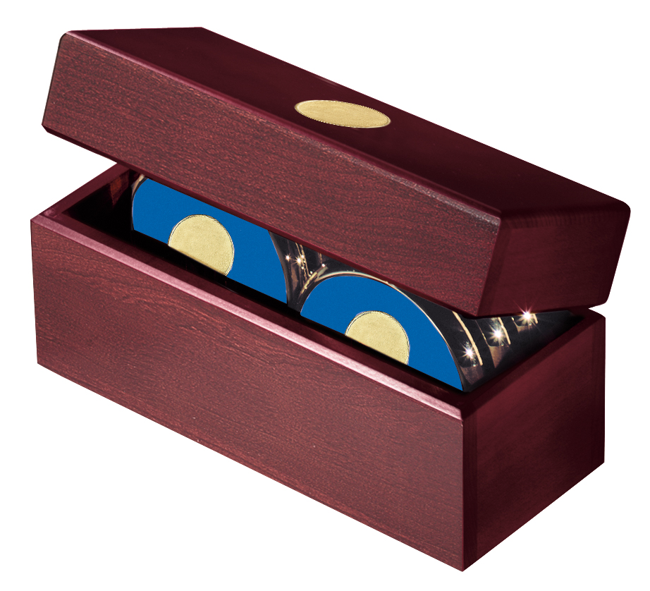 JAFFA® Six Coasters with Solid Cherry Chest 12