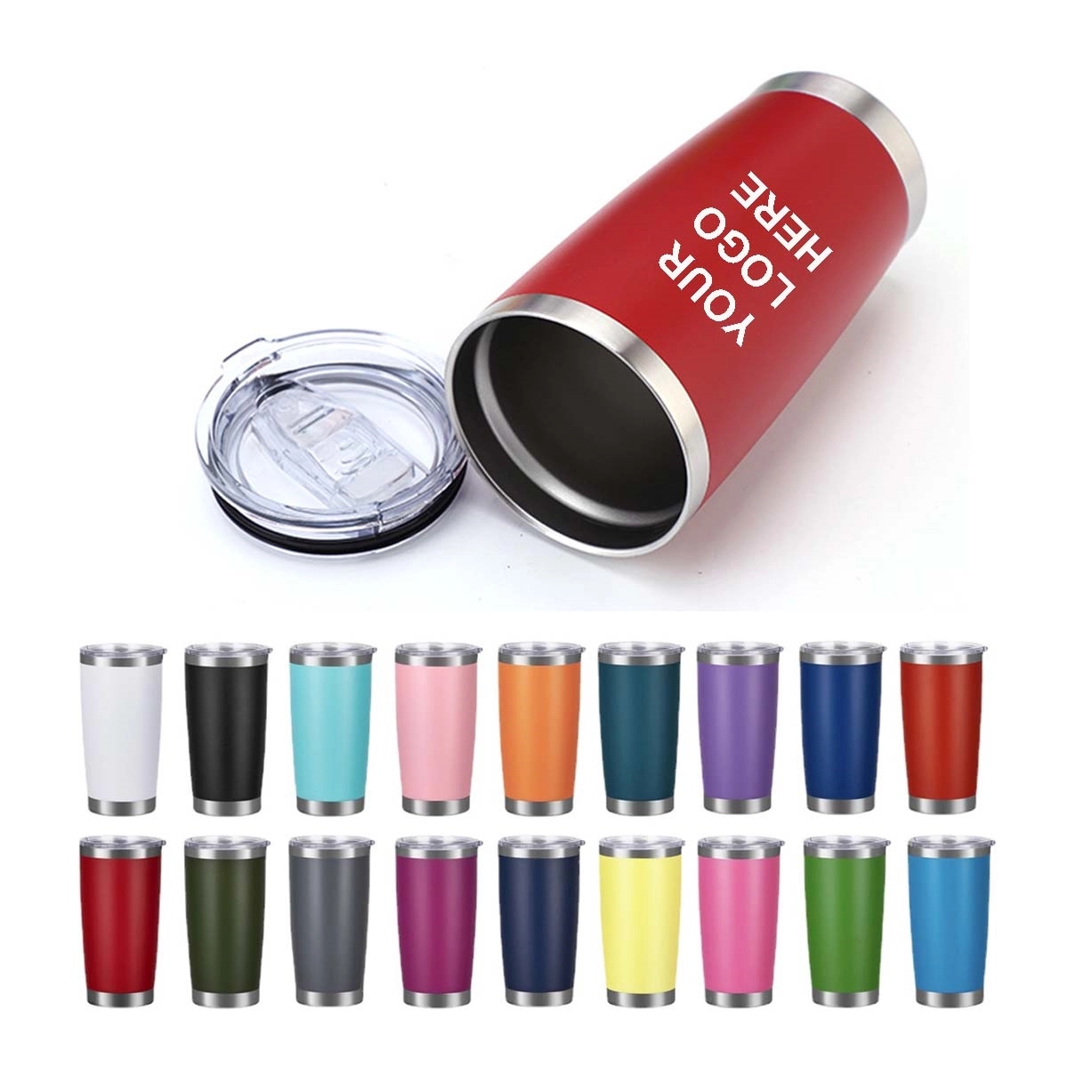 20 Oz. Stainless Steel Travel Mug With Lid 2
