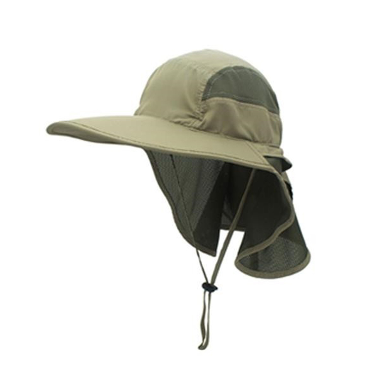 Outdoor Mesh Sun/fishing Hat With Neck Cape 7