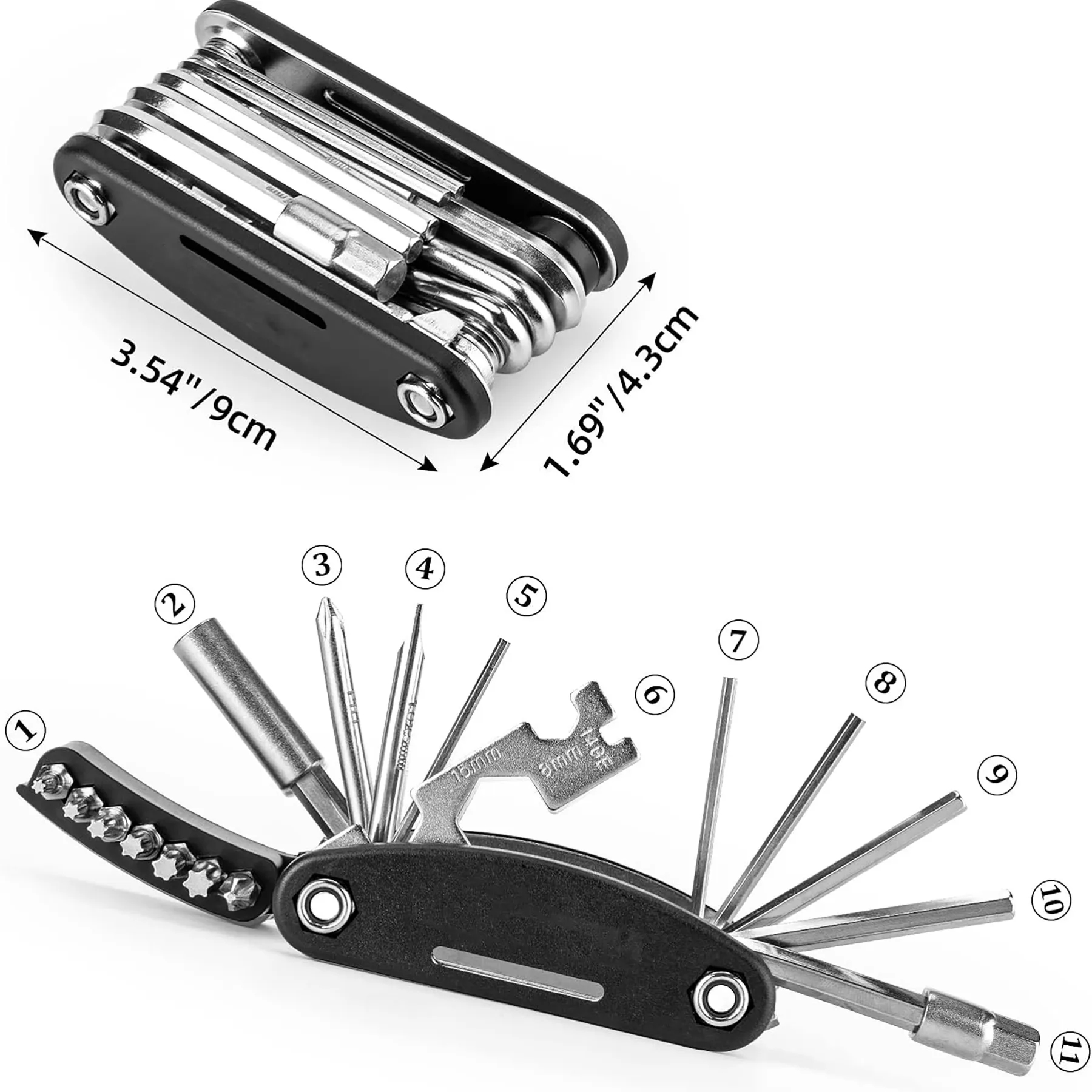 16 in 1 Multifunctional Bicycle Tool Set 3