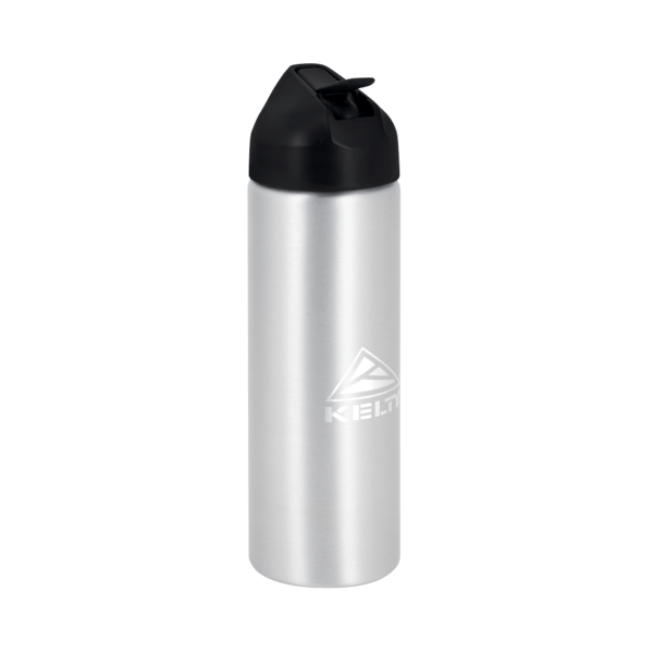 EasyFlow Recycled Aluminum Bottle w Straw Lid, custom water bottle with logo imprint 236