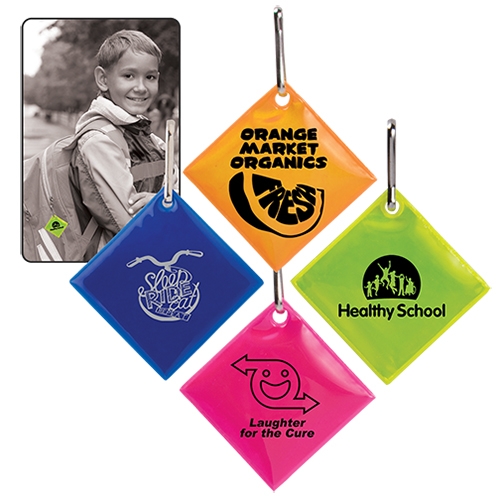 Diamond Reflective Zipper Pull