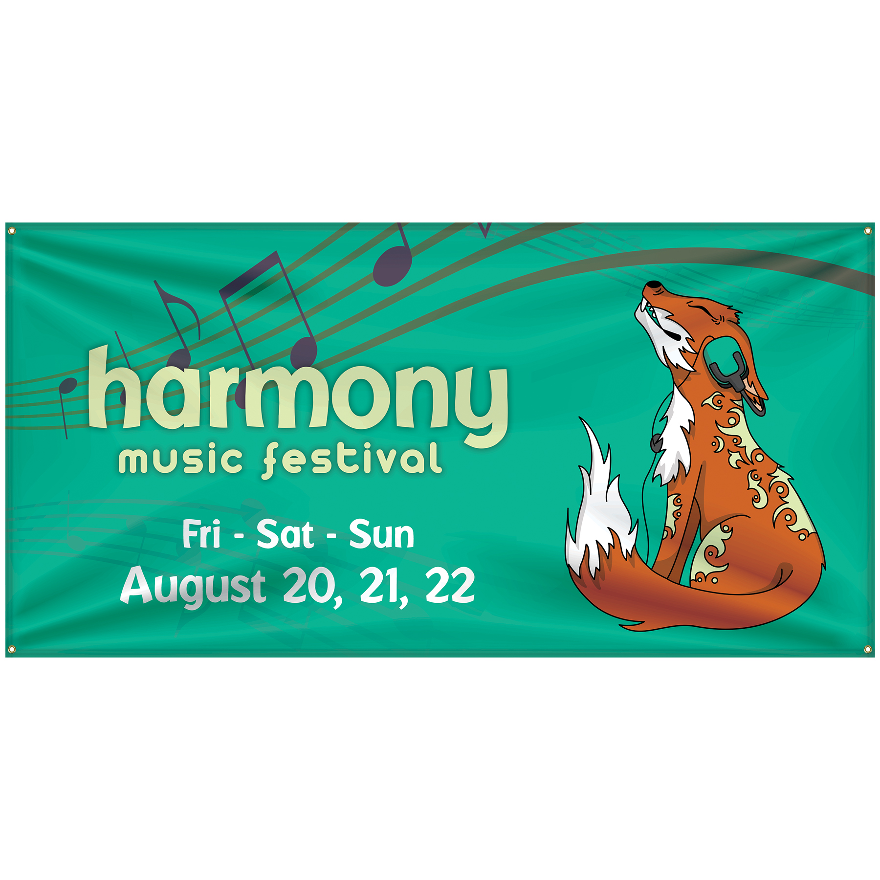 3' x 6' Custom Knitted Polyester Banner 5