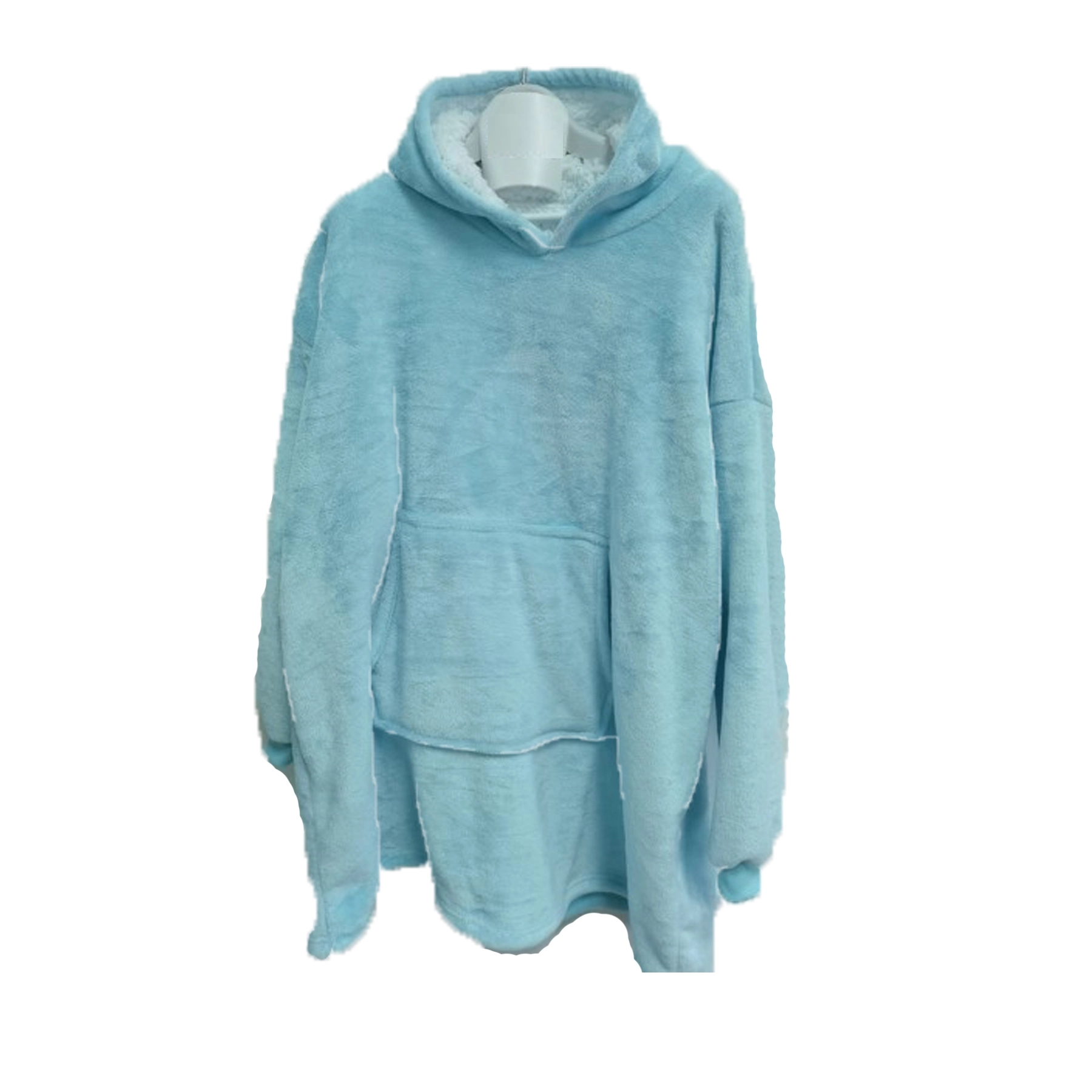 Oversized Microfiber & Sherpa Wearable Blanket 9