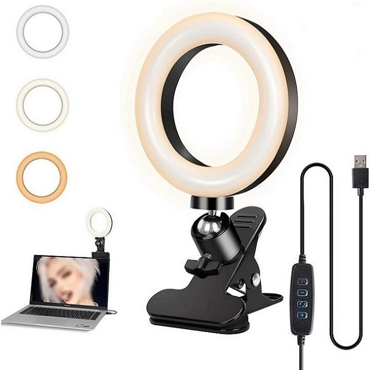 Professional Rechargeable Selfie Ring Light 2
