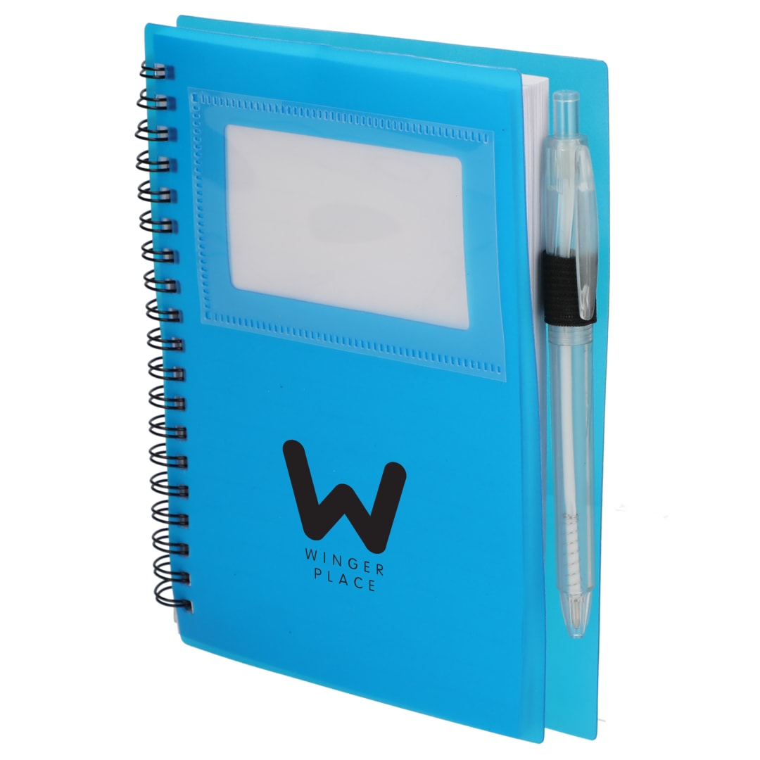 FSC® Recycled 5" x 7" Star Spiral Notebook with Pe 173