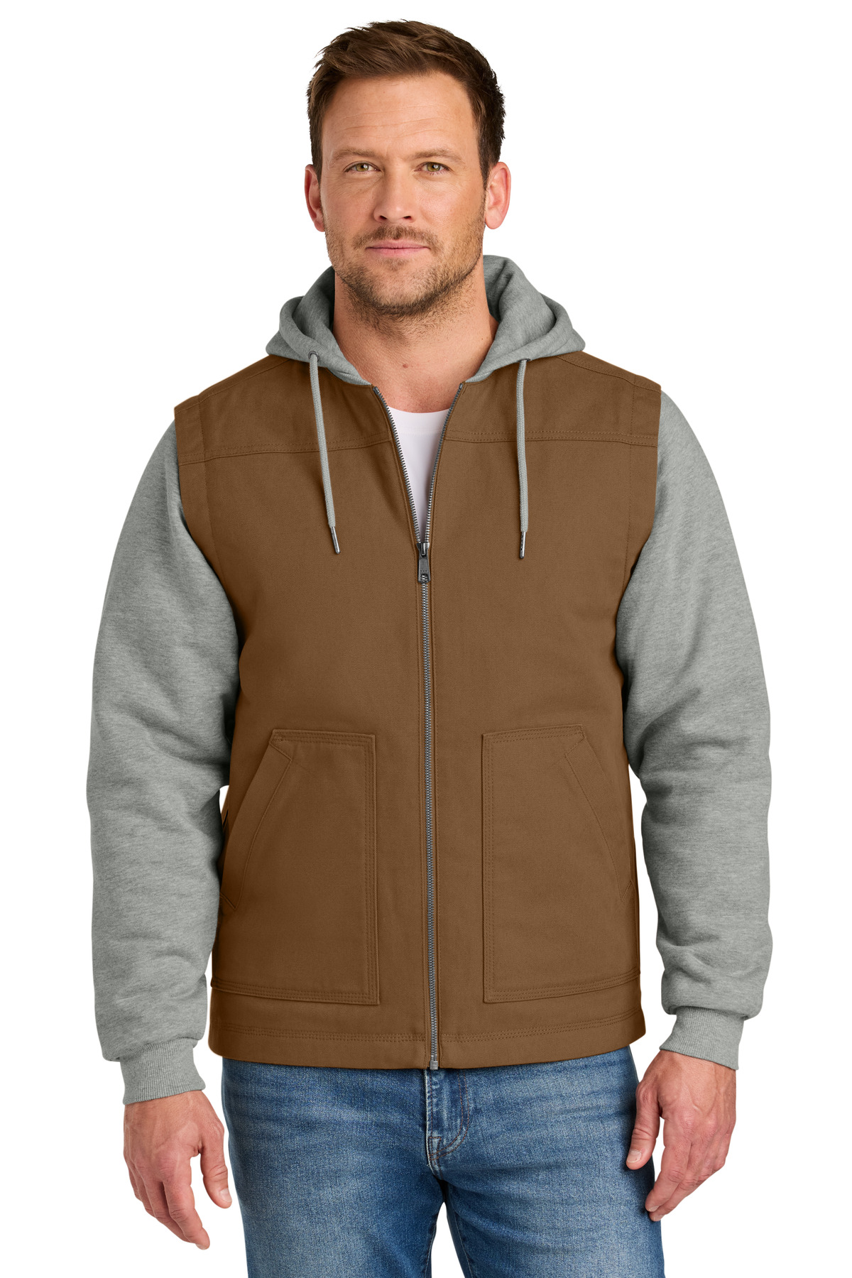 CornerStone Duck Fleece Full-Zip Hooded Jacket CSJ42 1