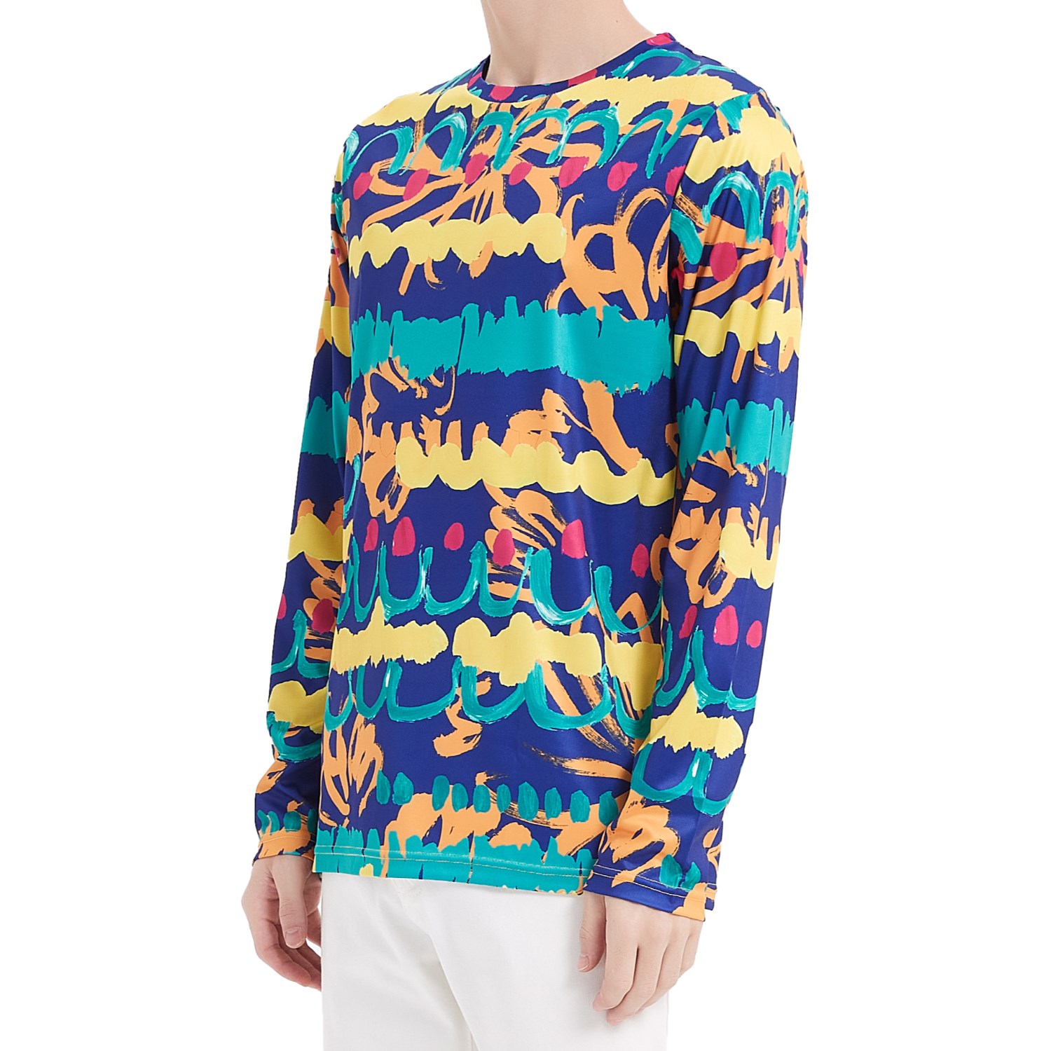 Unisex 180 GSM Spandex Milk Silk Sublimation Performance Long Sleeve T-shirt 6