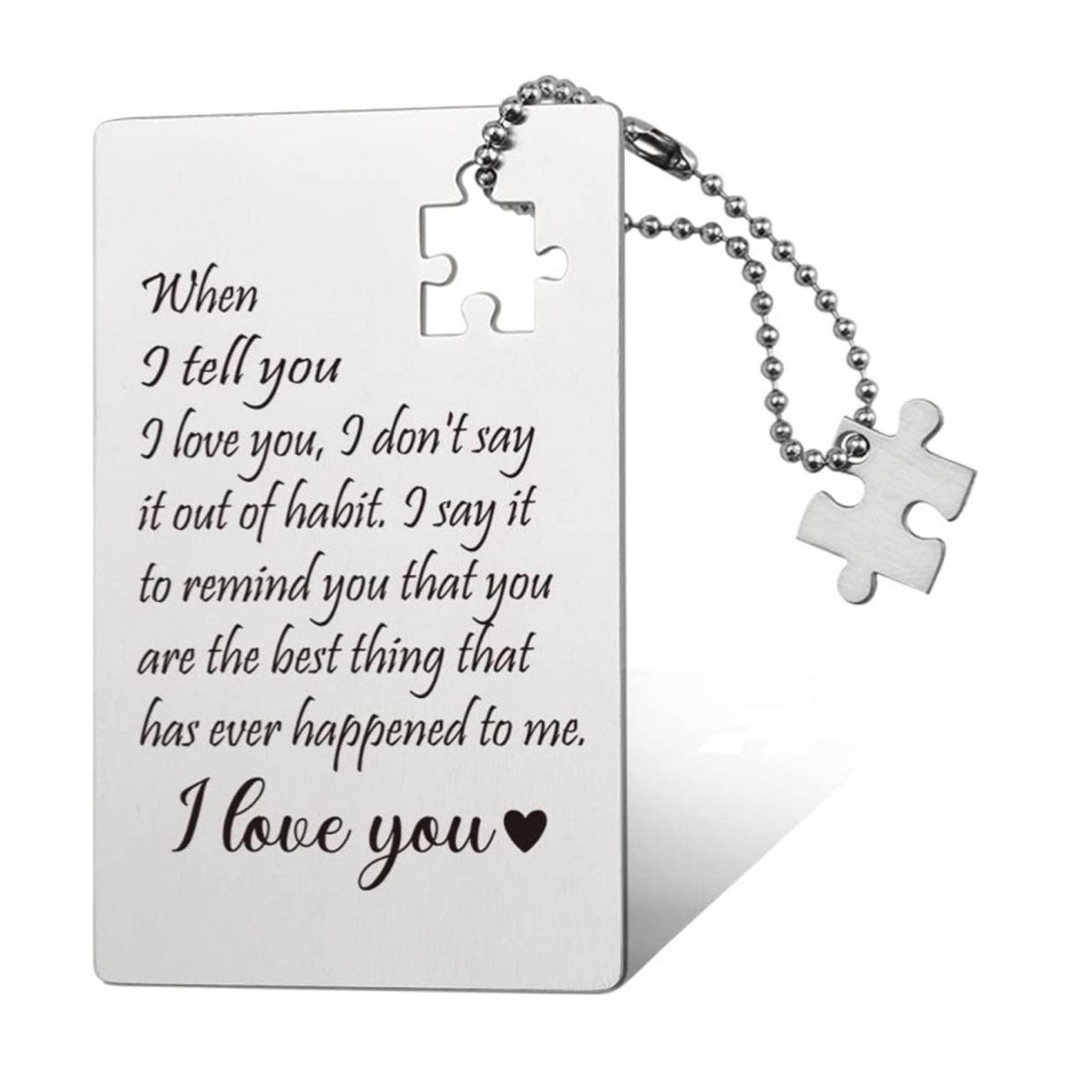 Stainless Steel Engraved Wallet Insert Card 21