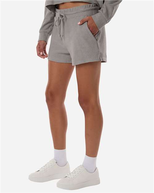 Women's Rib Knit Corded Shorts - BW6506 5