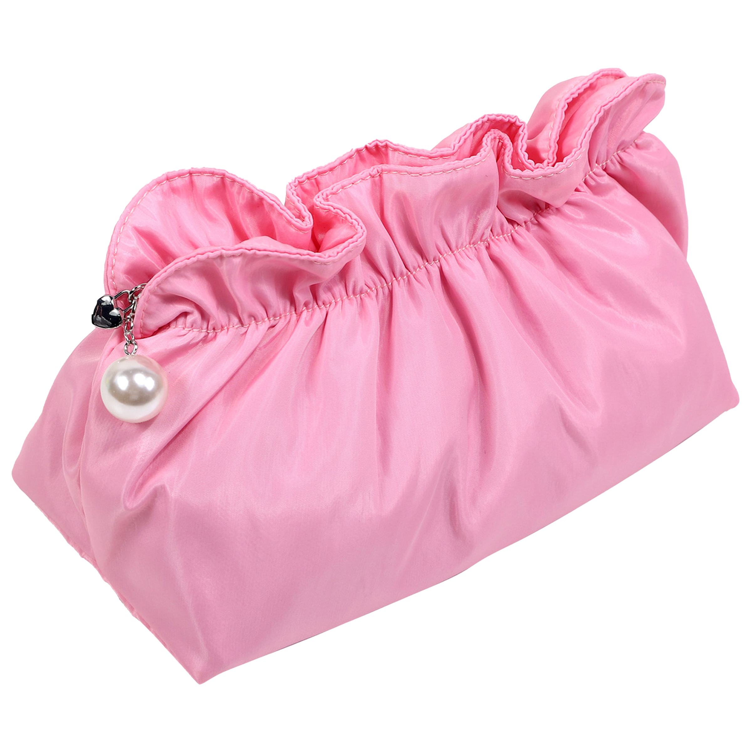Polyester Portable Waterproof Pleated Makeup Bag 3