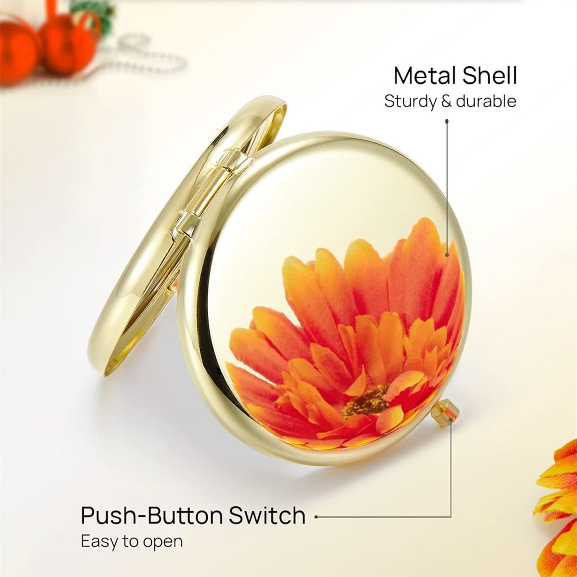 Double-Sided Metal Mirror For Purse 2