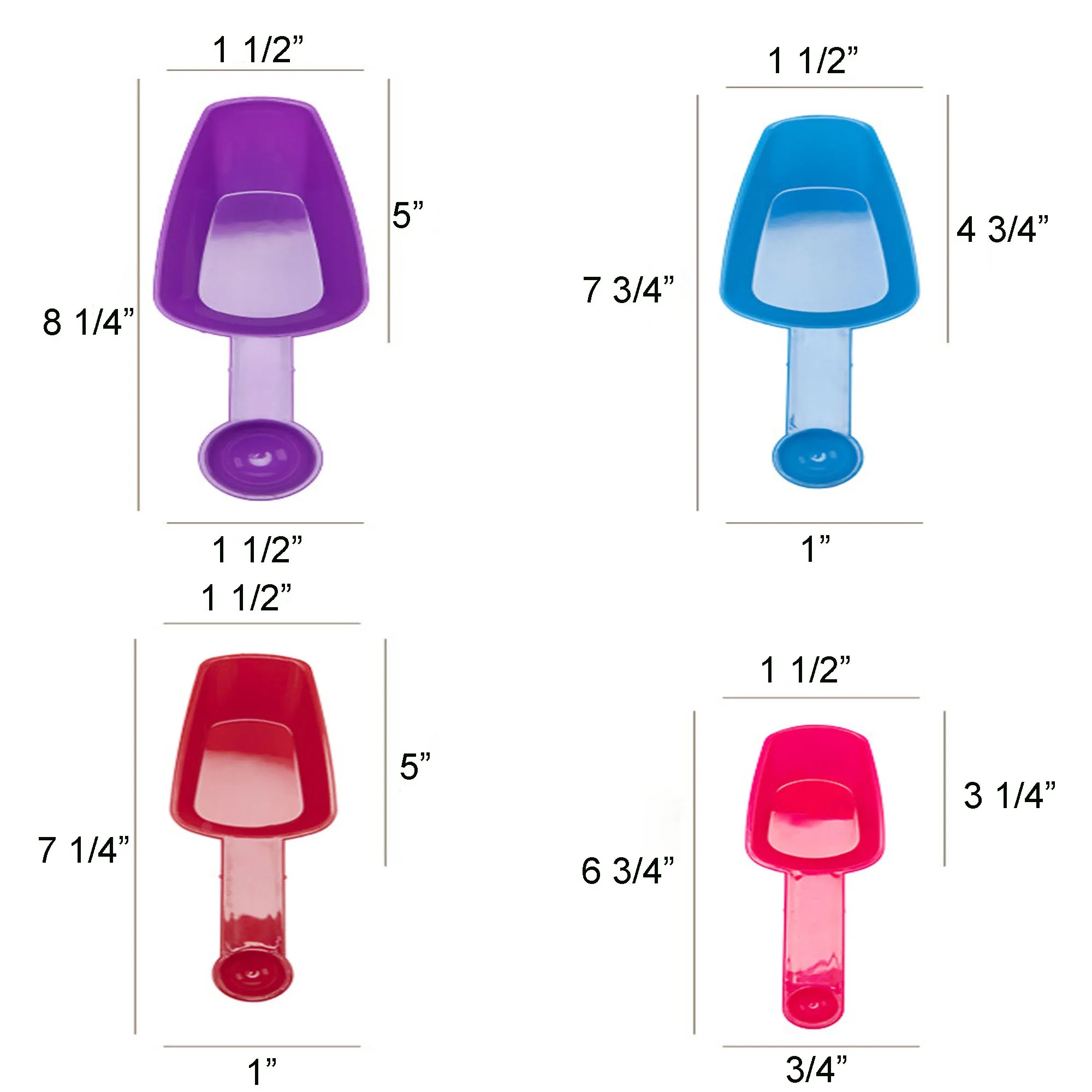 Spot Baby Plastic Measuring Spoon Set 4