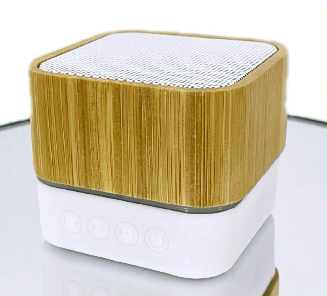 Bamboo Square Mini Portable Speaker 4