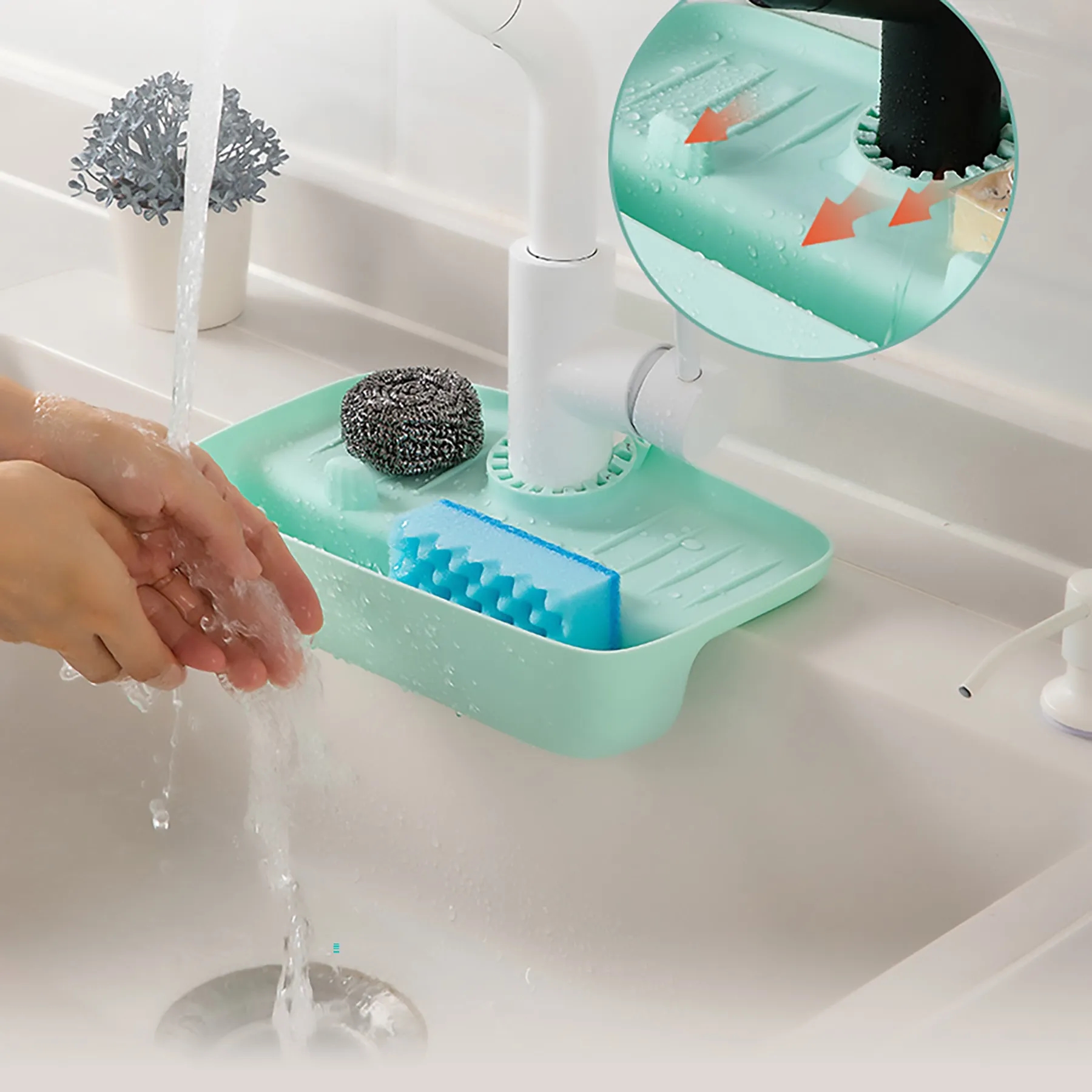 Rubber Faucet Drain Rack 7