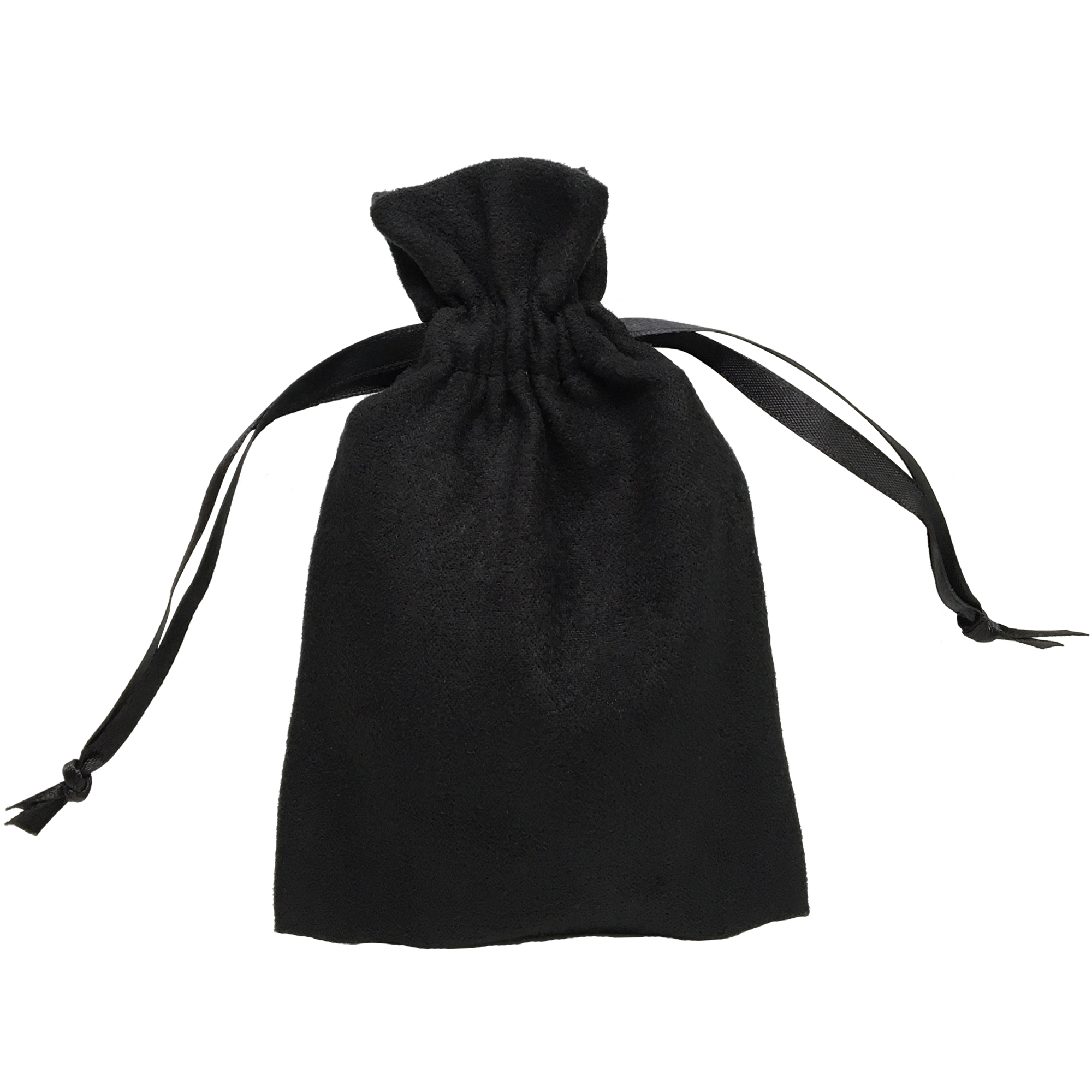 Large Faux Suede Drawstring Pouch 3