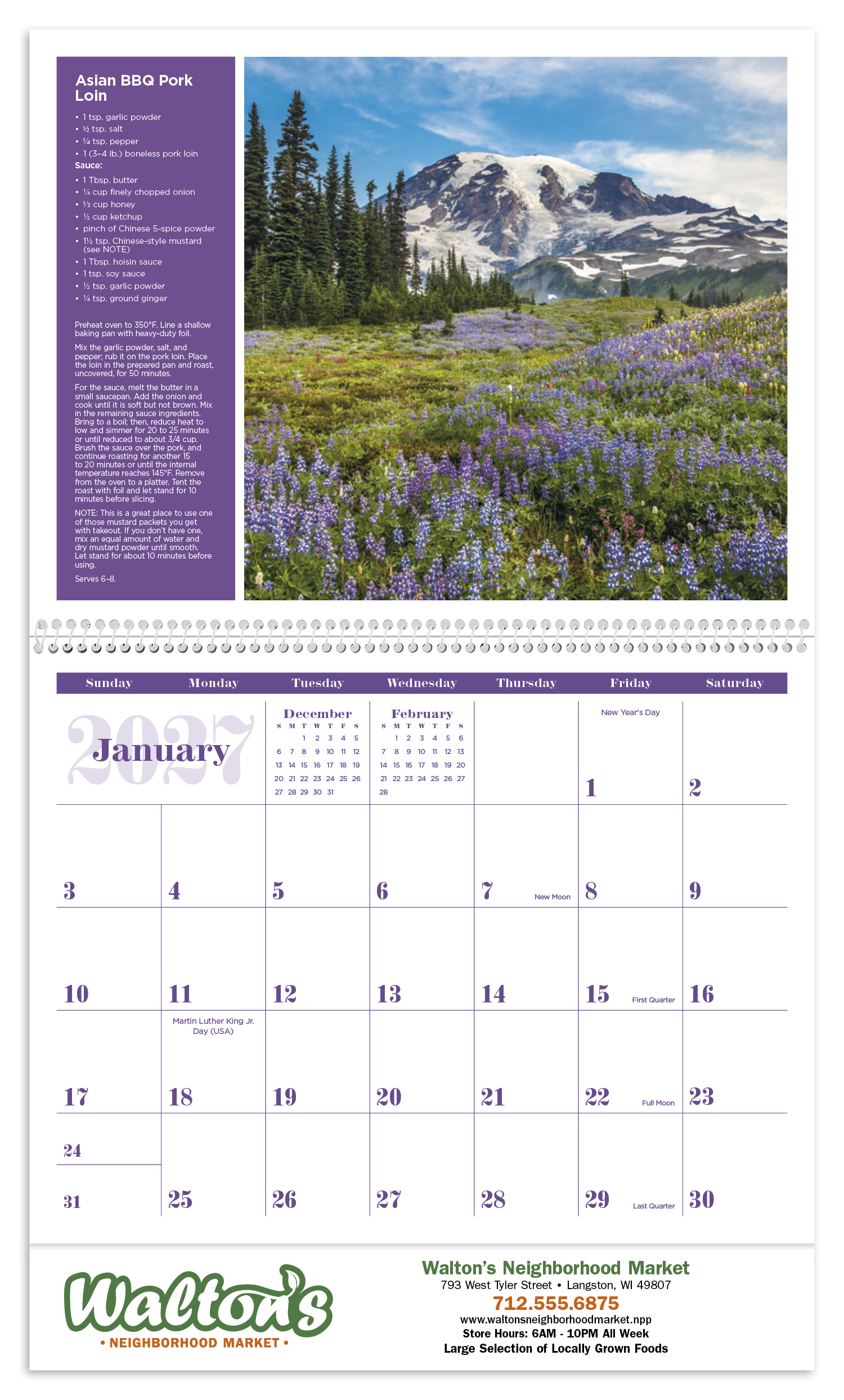 Triumph® Calendars America the Beautiful with Recipes Calendar 68