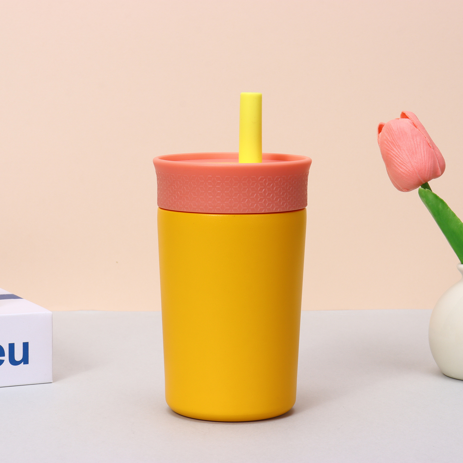 12oz Insulation Tumbler with Straw 2