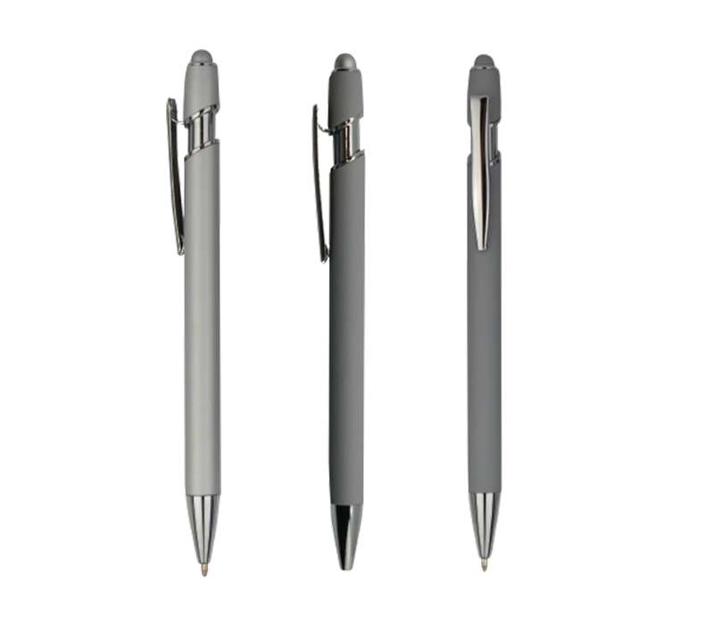 Rubberized Stylus Ballpoint Pen 8