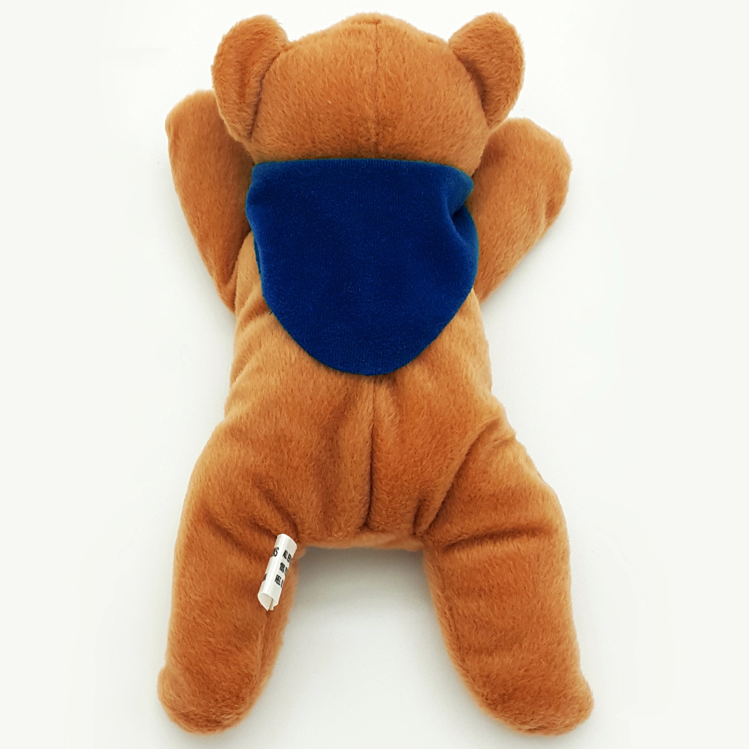 8" Laying Down Beanie Brown Bear 9