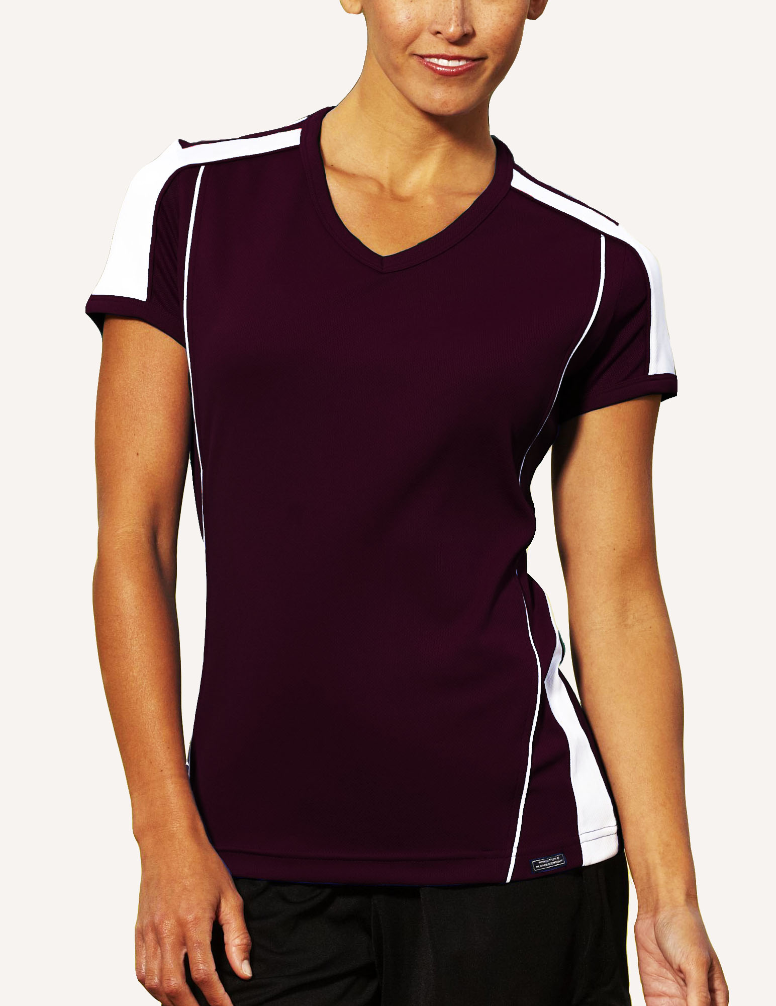 Ladies' Velocity Birds Eye Tee Shirt 1