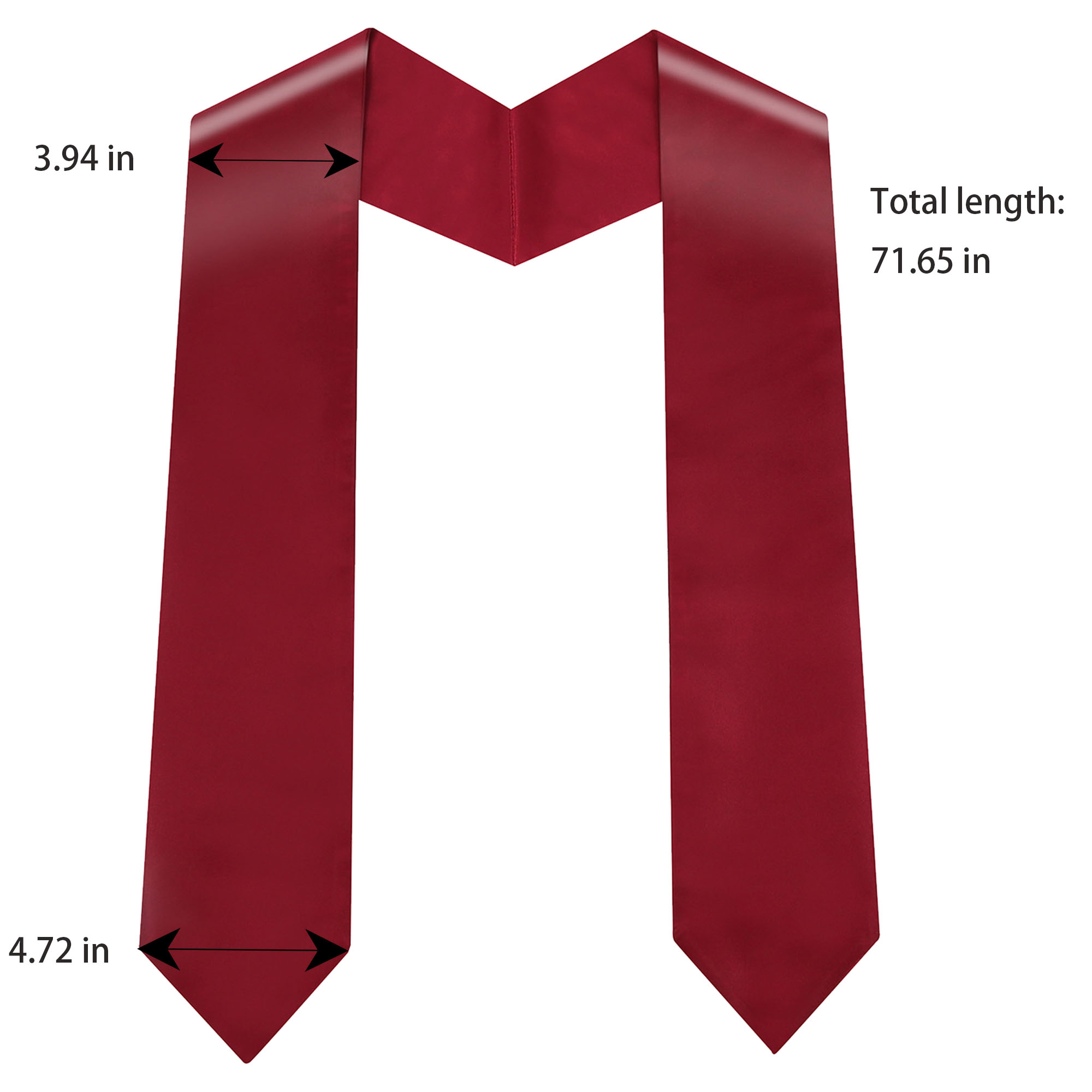 Honorary Graduation Stole Sewn Trim 3