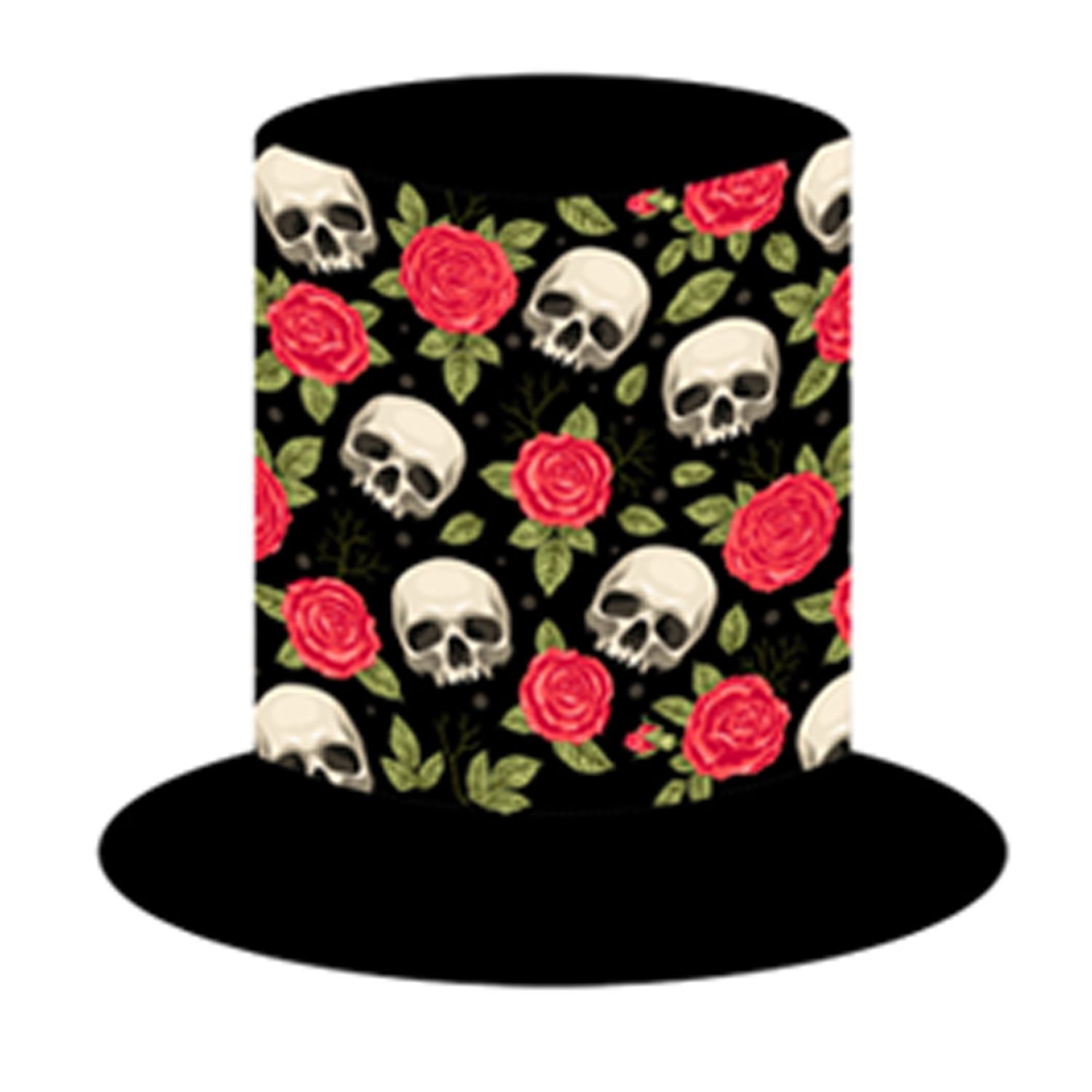 Polyester Halloween Skull Pumpkin Top Hat 10