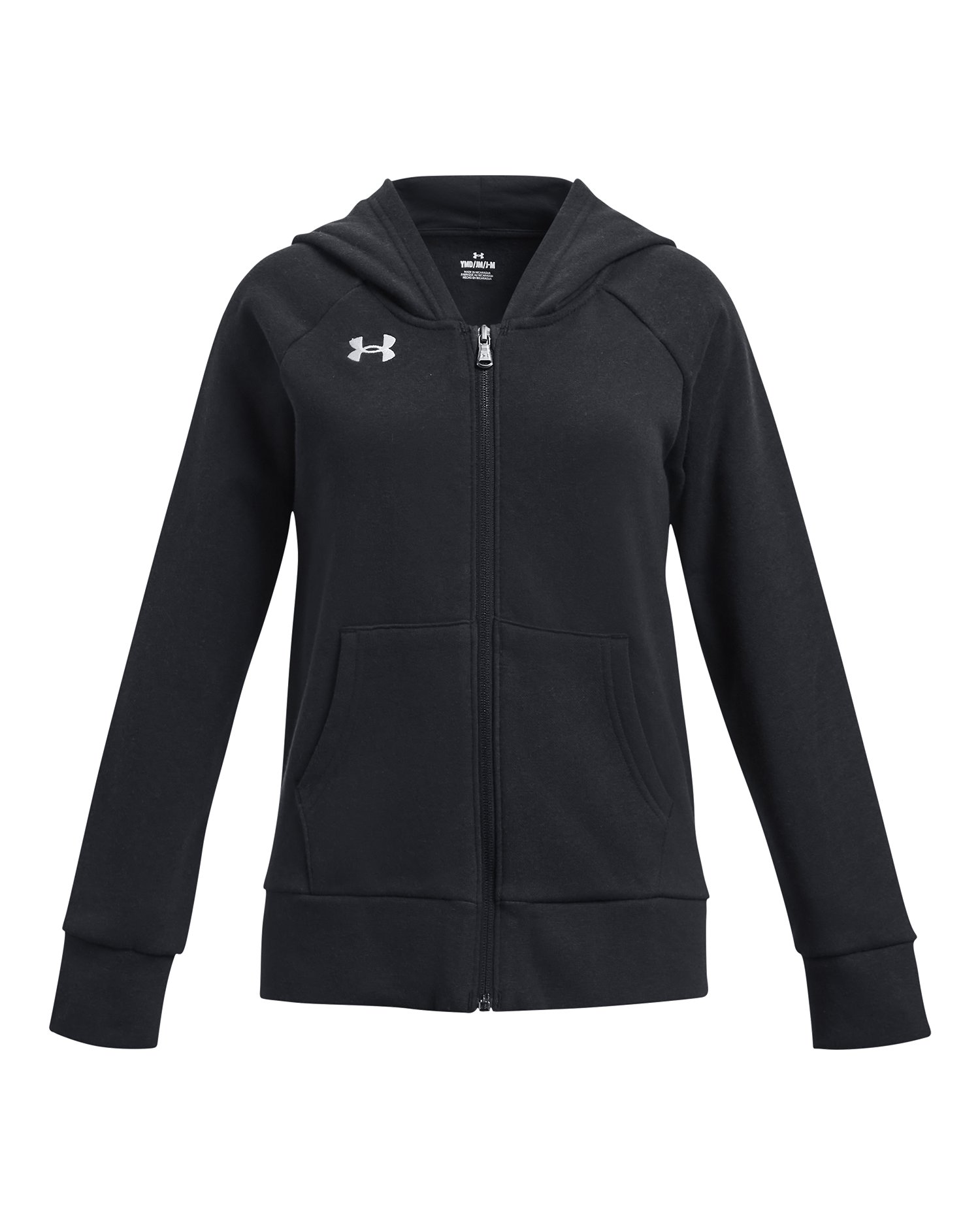 UA Rival Fleece Girls' Full-Zip Hoodie 2