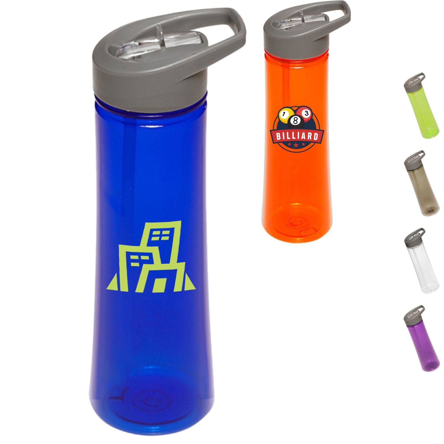 22 oz Sports Bottle w/ Flip top spout Printed Water Bottle 2