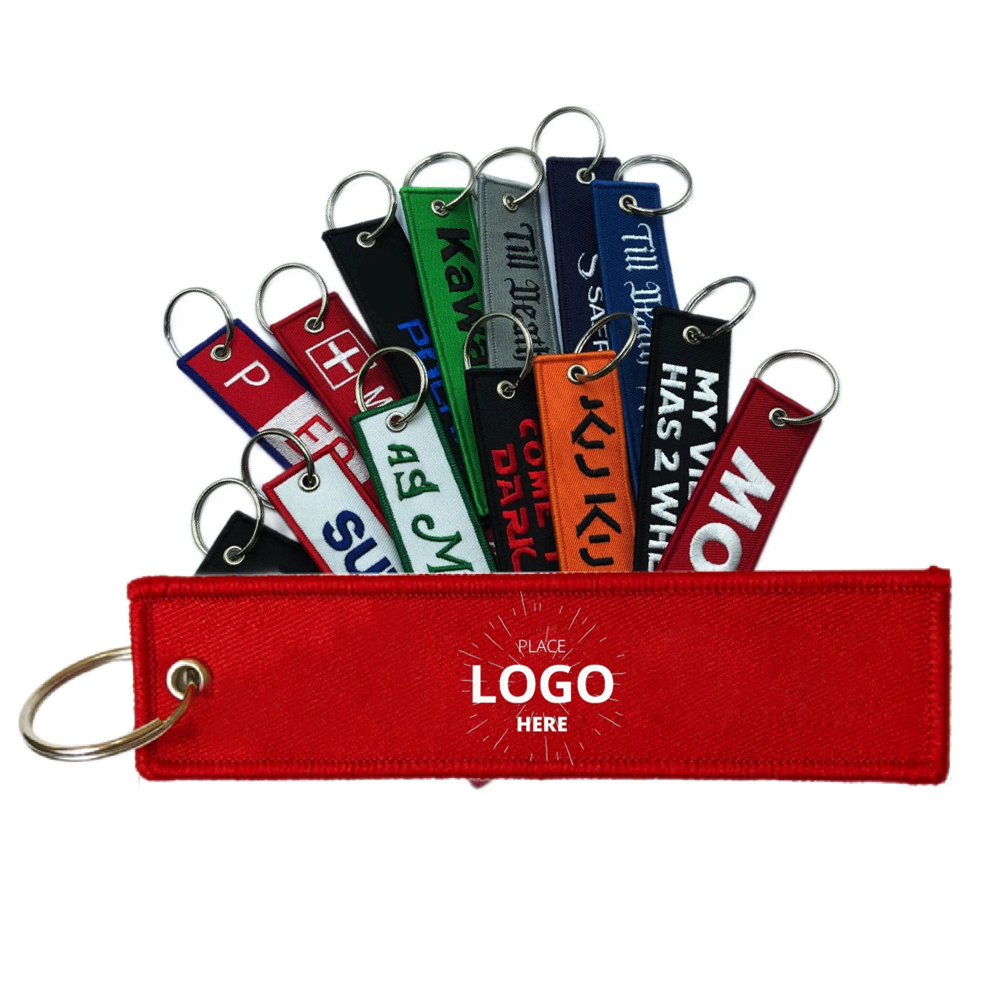 Embroidered Flight Keytag Keychain 1