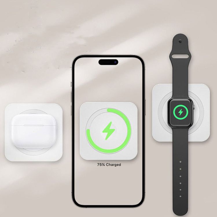 Mini 3-in-1 Wireless Magnetic Power Bank with Keychain 3