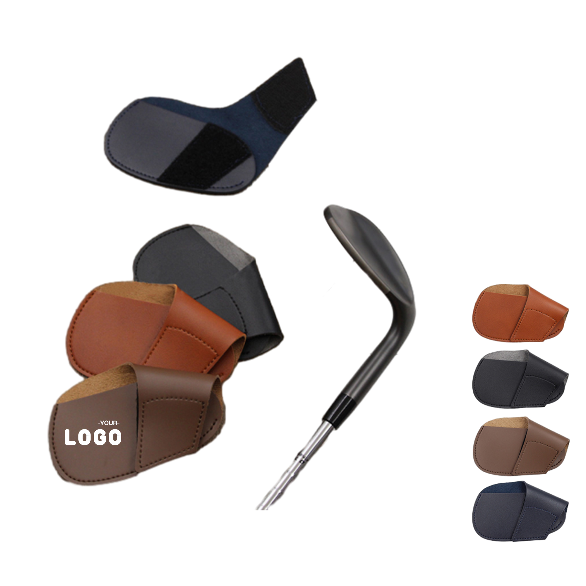 Golf Club Head Guard in PU Leather 1