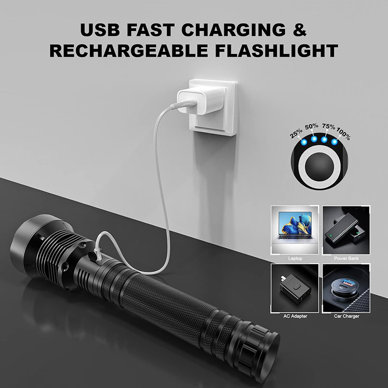 Rechargeable LED Flashlights High Lumens 7
