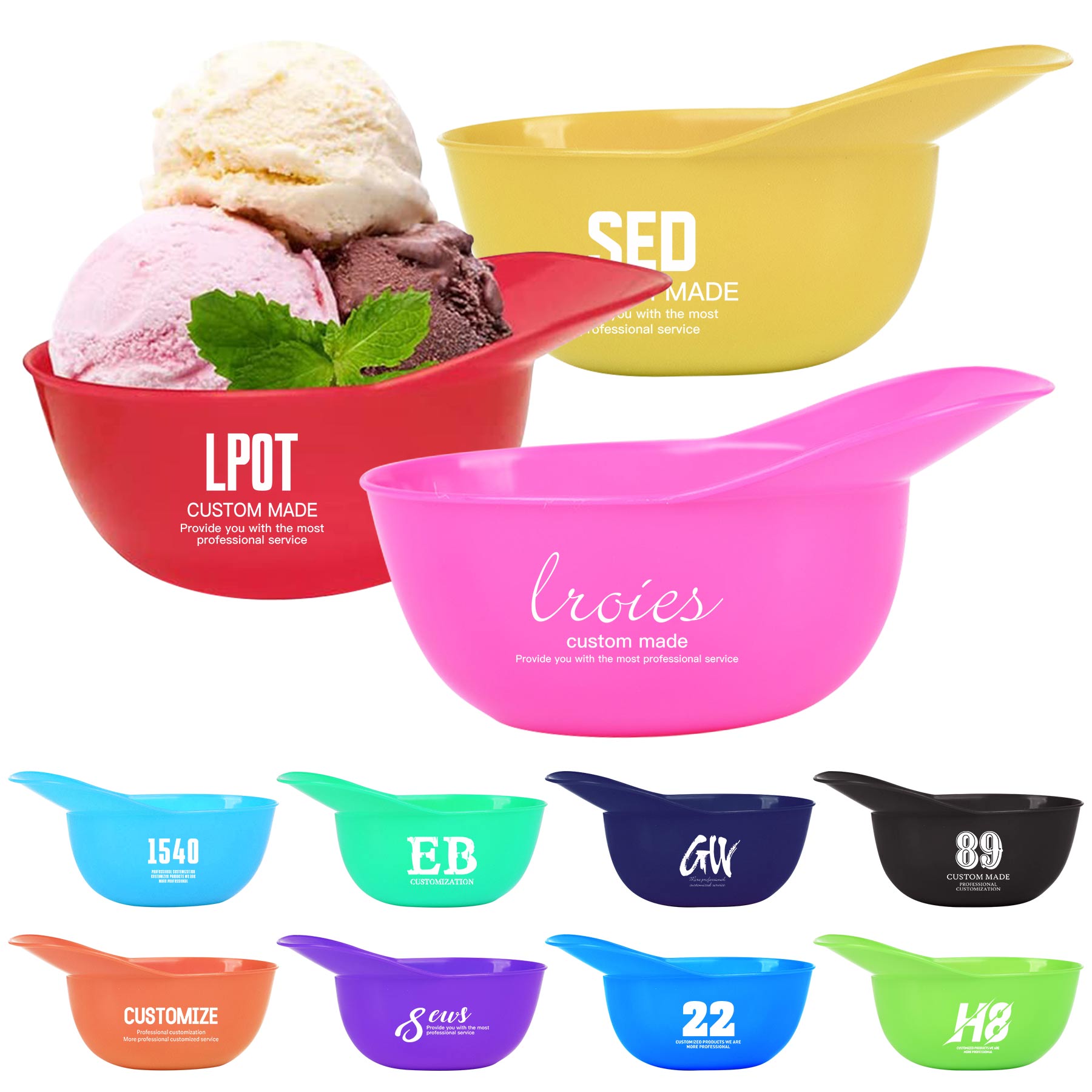 Baseball Helmet Ice Cream Bowl 1