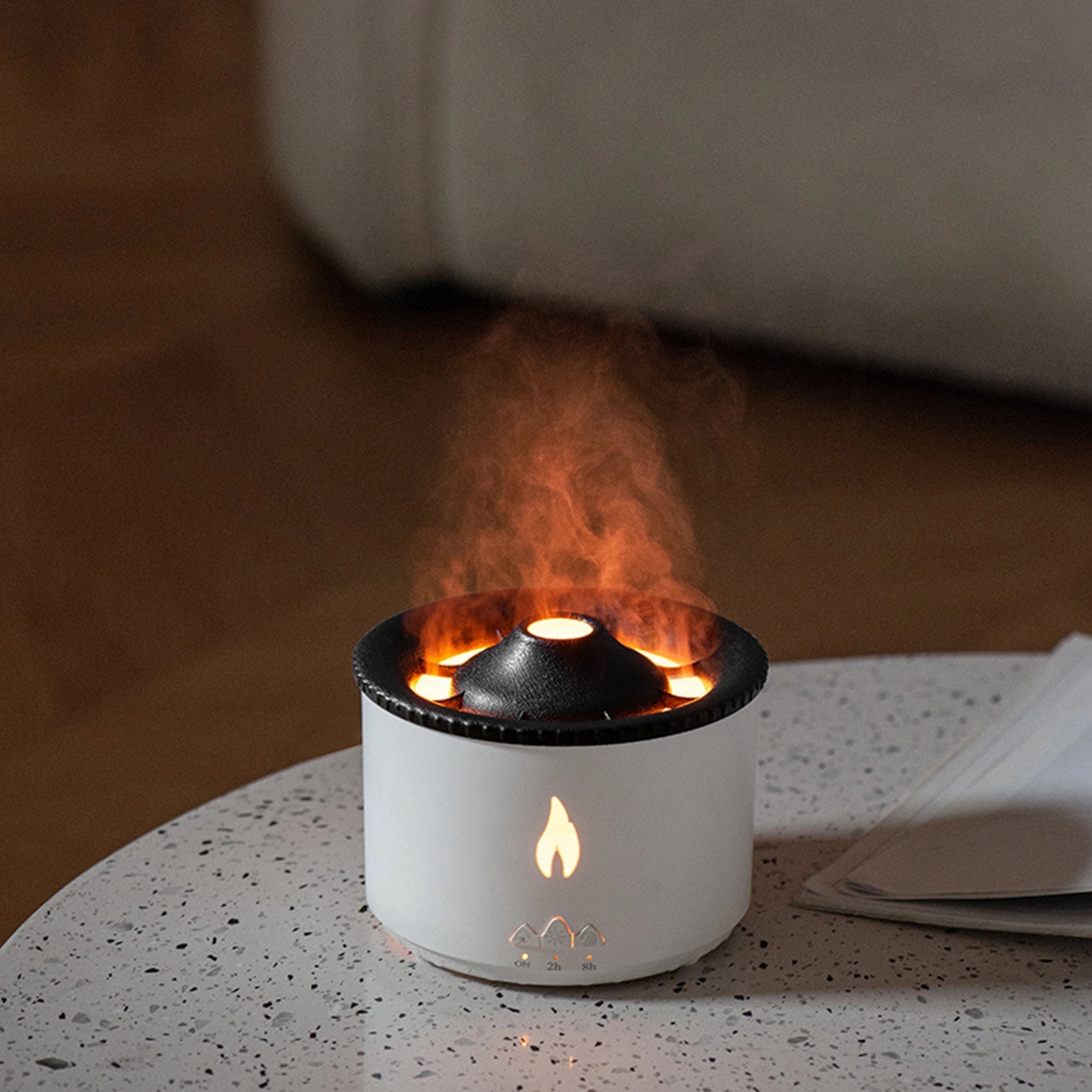 3D Fire Flame Aroma Diffuser Humidifier 2