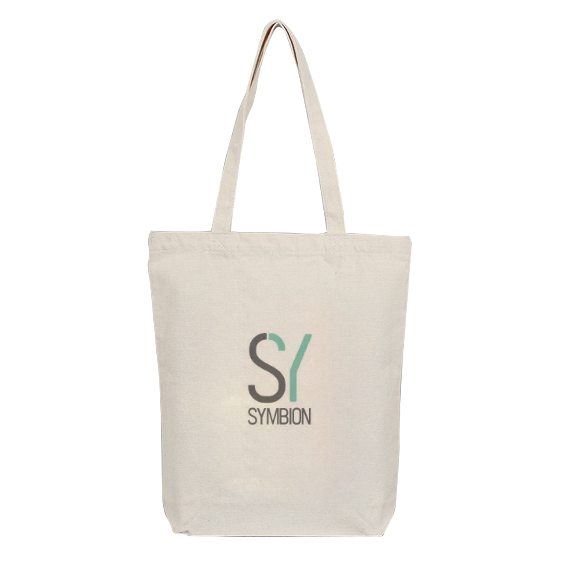Vertical Natural Colored Canvas Handbag 4