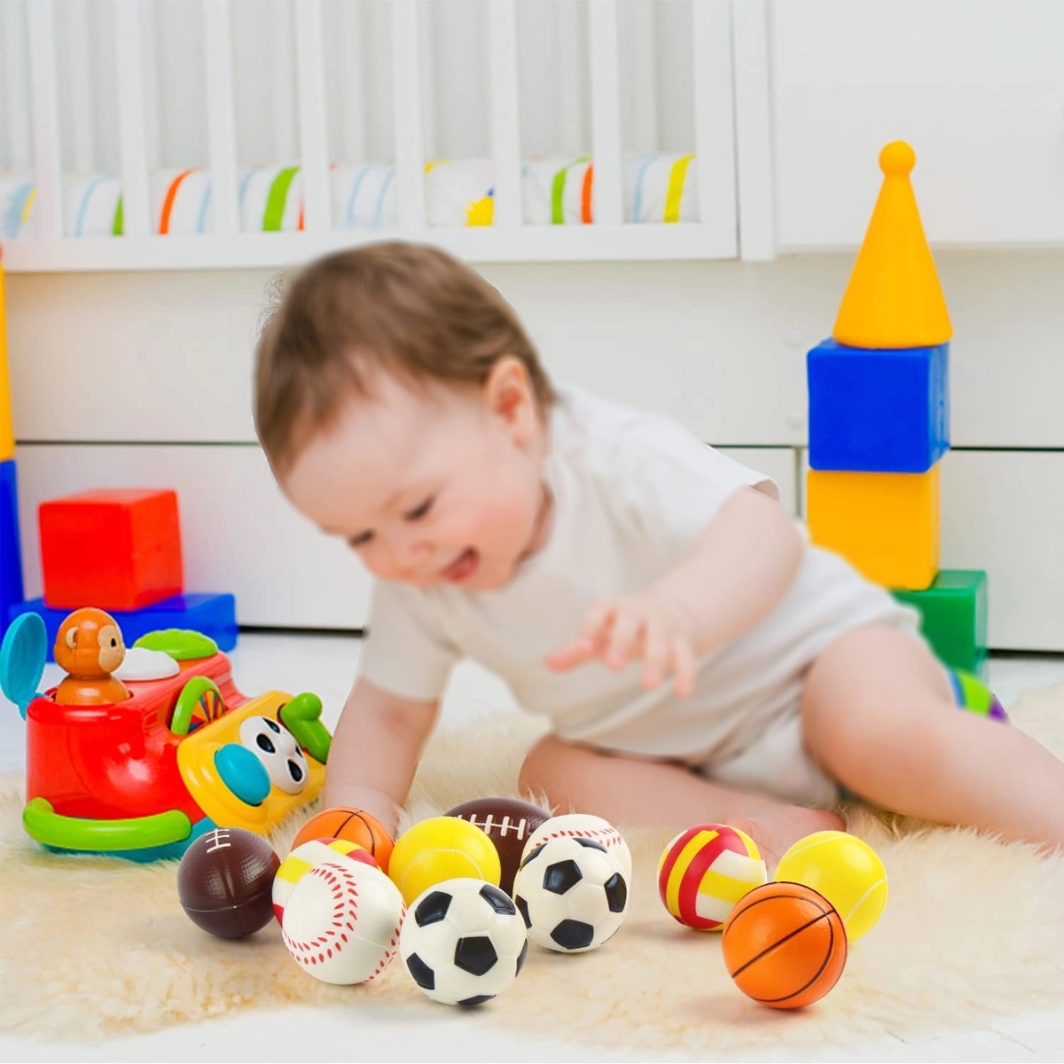 Mini Sport Stress Ball Bulk 4