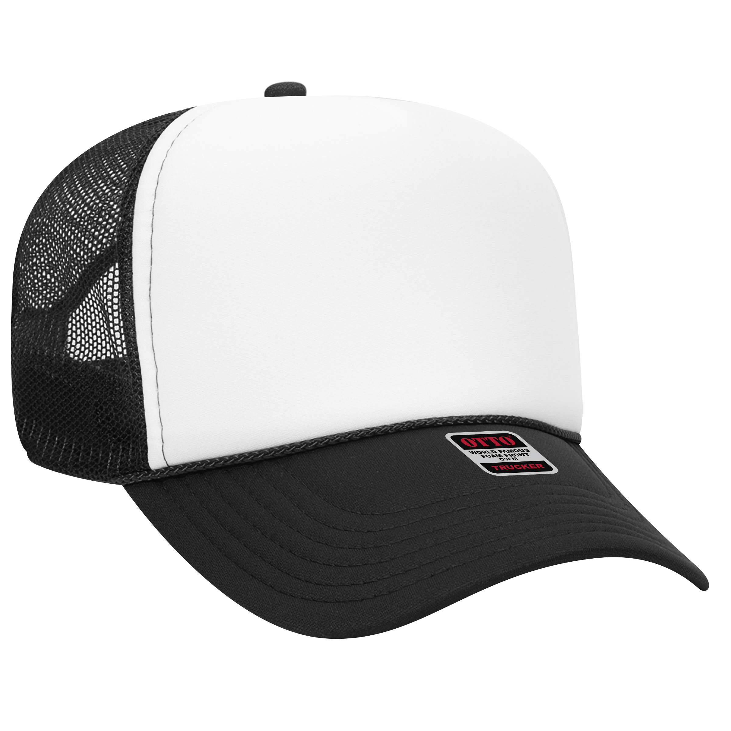 OTTO CAP® 5 Panel Mid Profile Mesh Back Trucker Hat 73