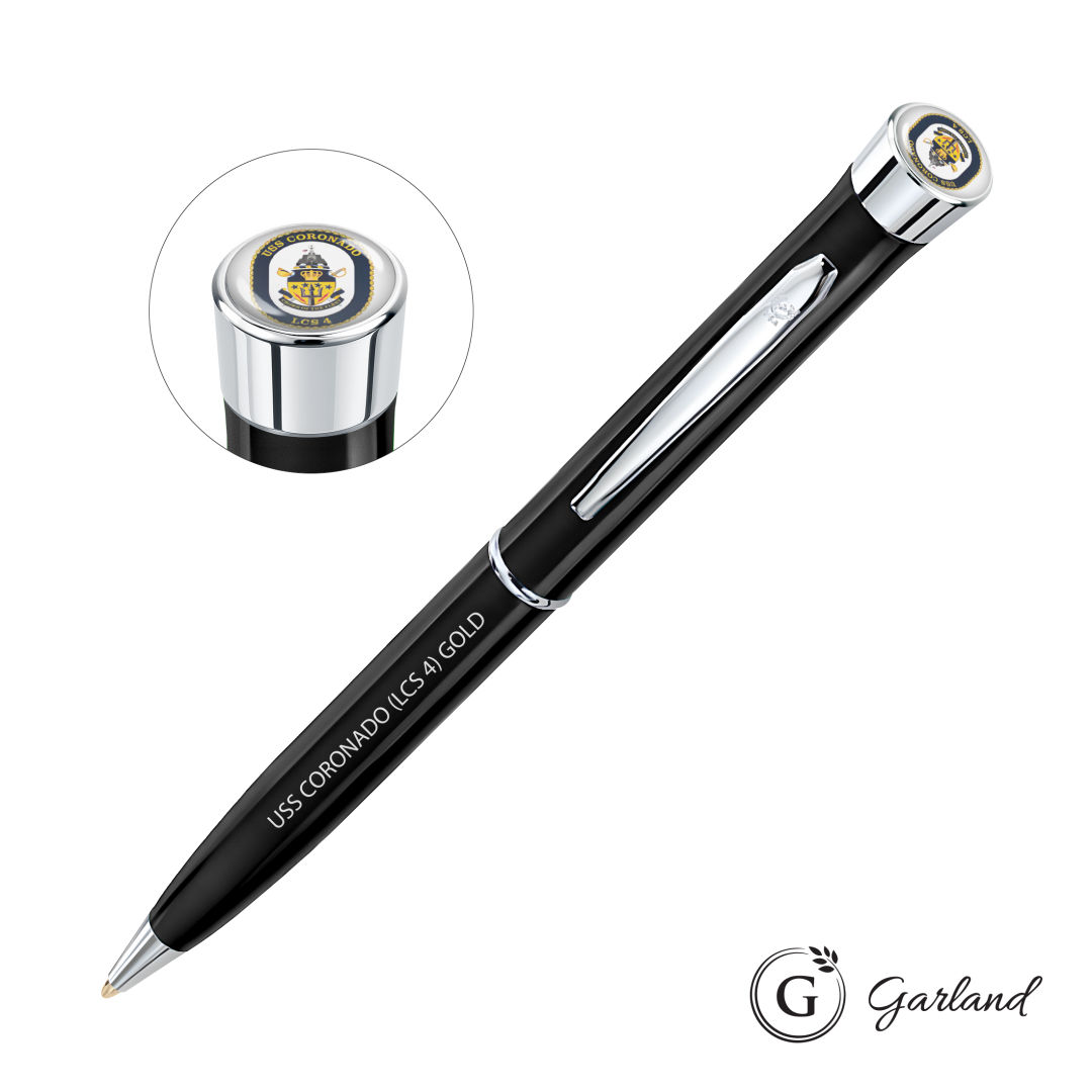 Garland® Color Custom Twist Ballpoint Pen - Chrome Accent