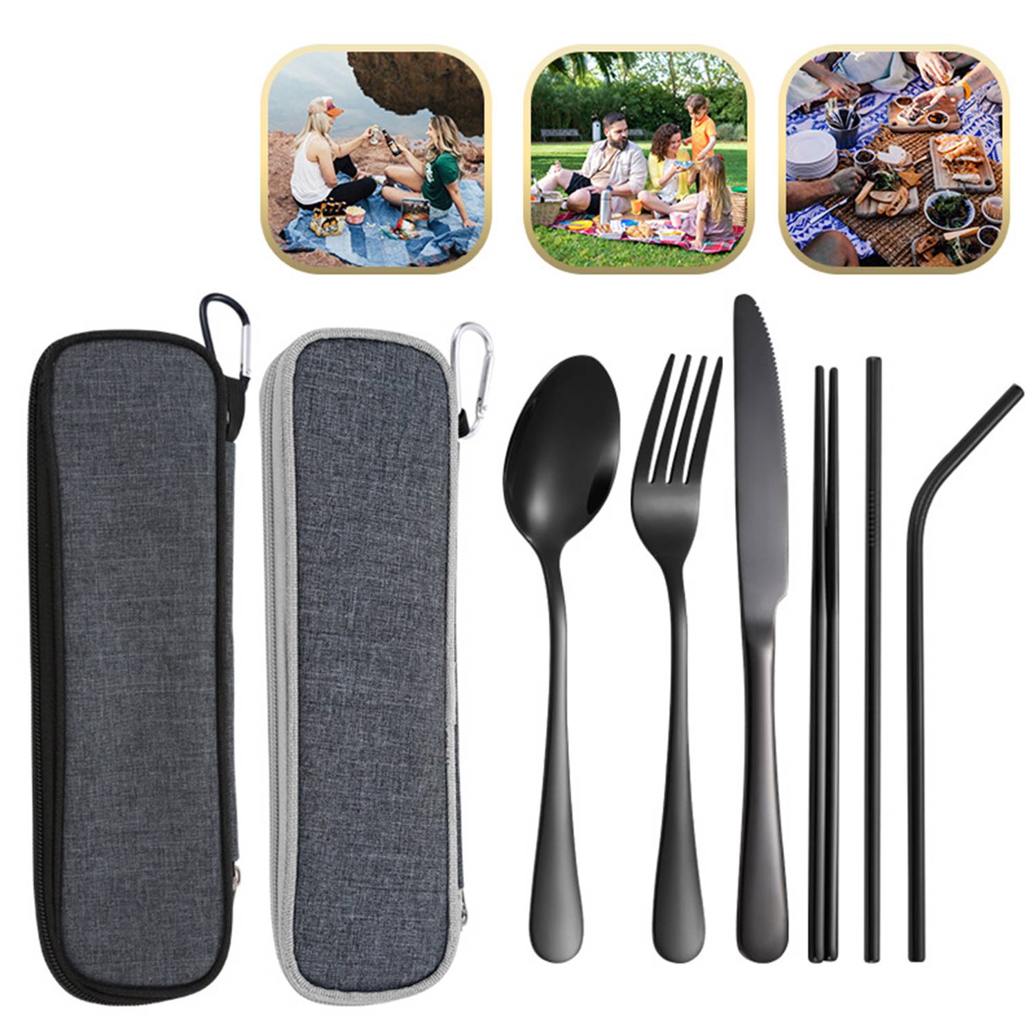 Portable Utensil With Pouch 5