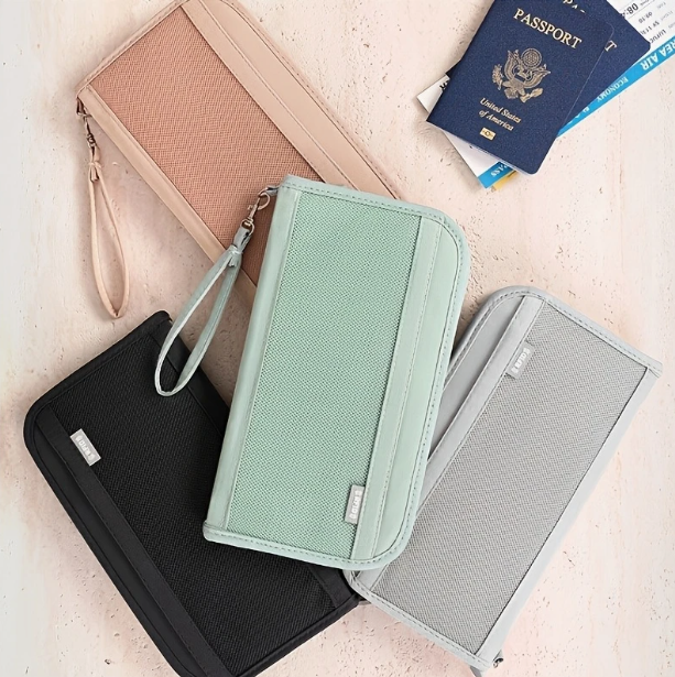 Stylish Travel Passport Holder w/ Anti-Theft Card Slots 4