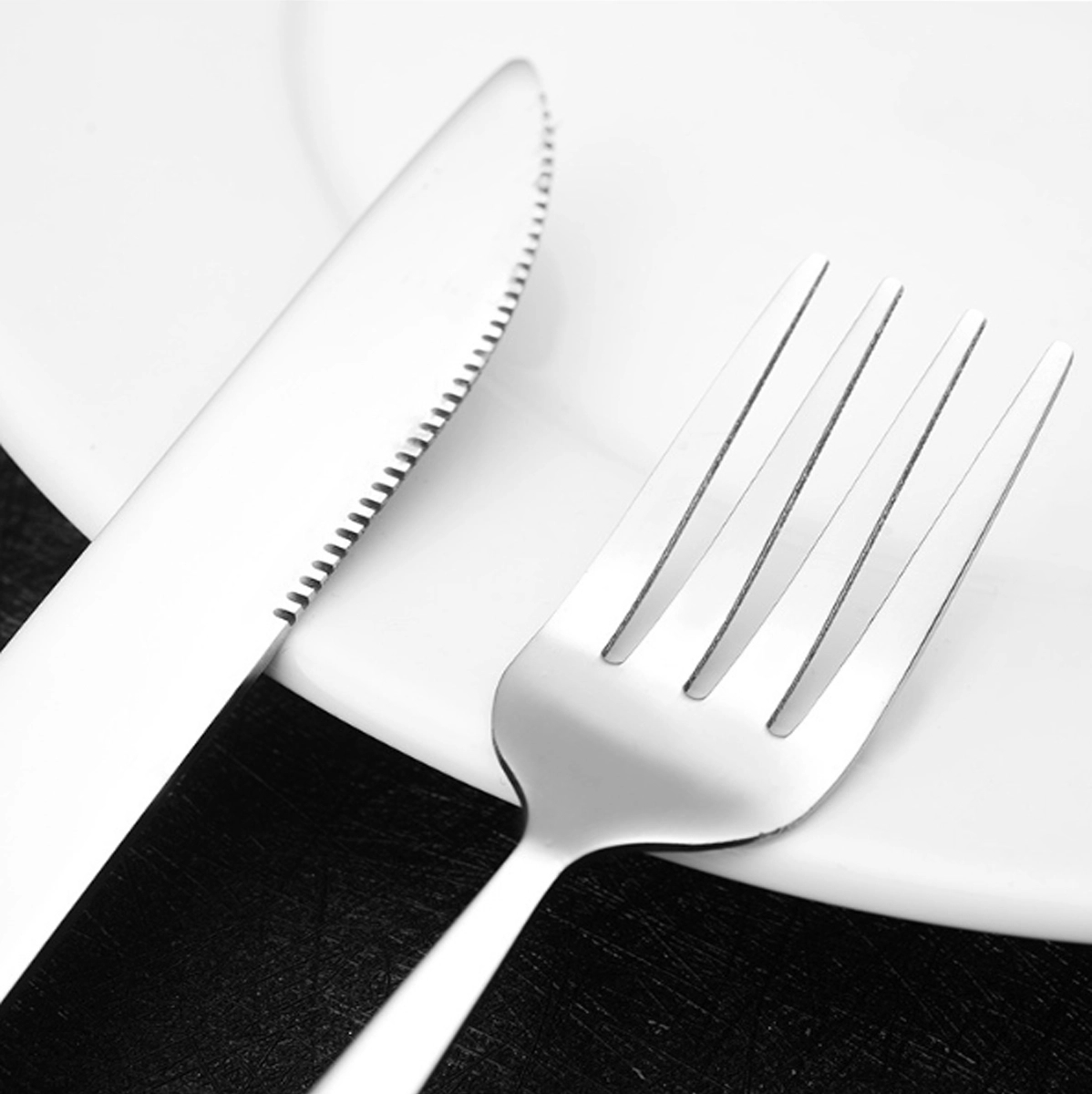 Custom Portable High Quality Wood Handle Cutlery Set 5