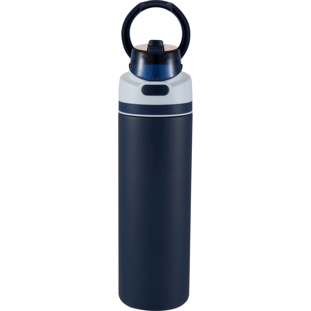 Elvin 28oz Recycled Stainless Flip Straw Bottle, custom water bottle with logo imprint 224