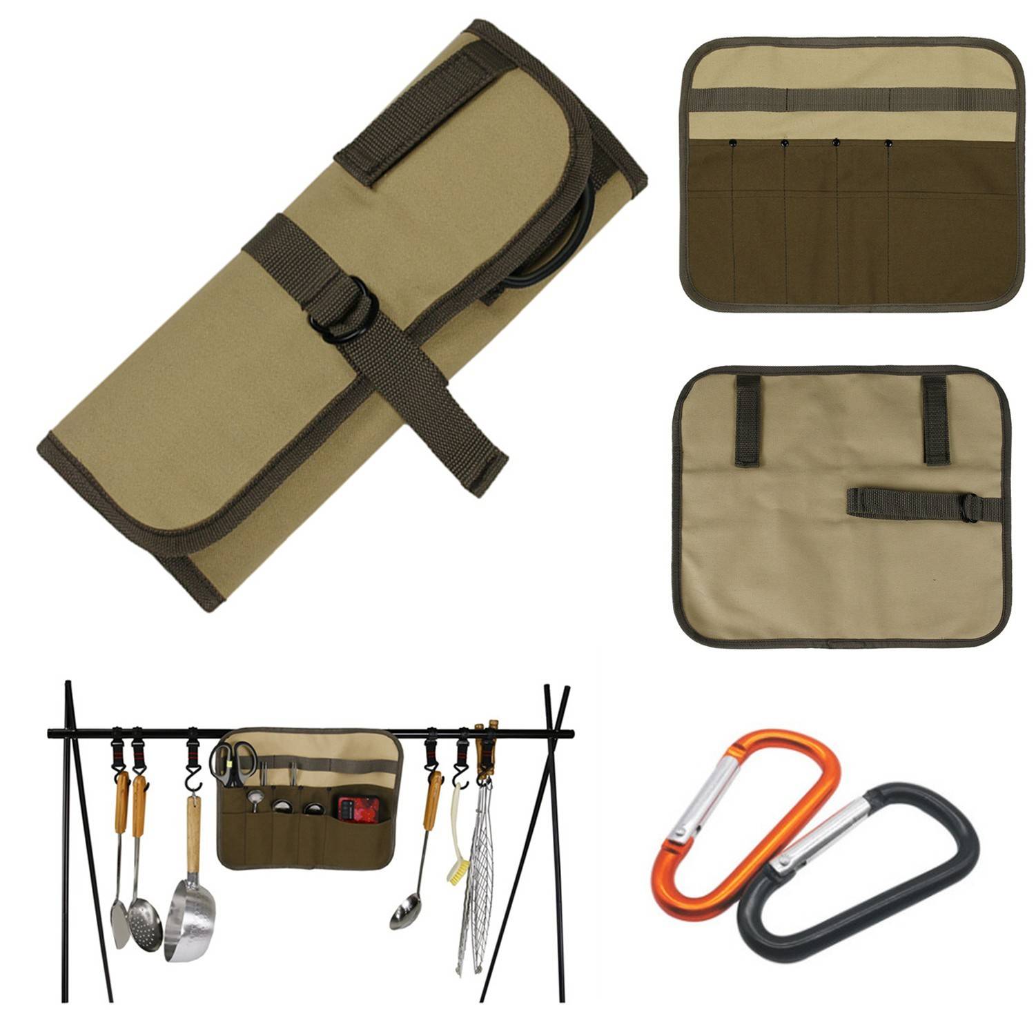 Portable Knife Storage Bag with Carabiner 3