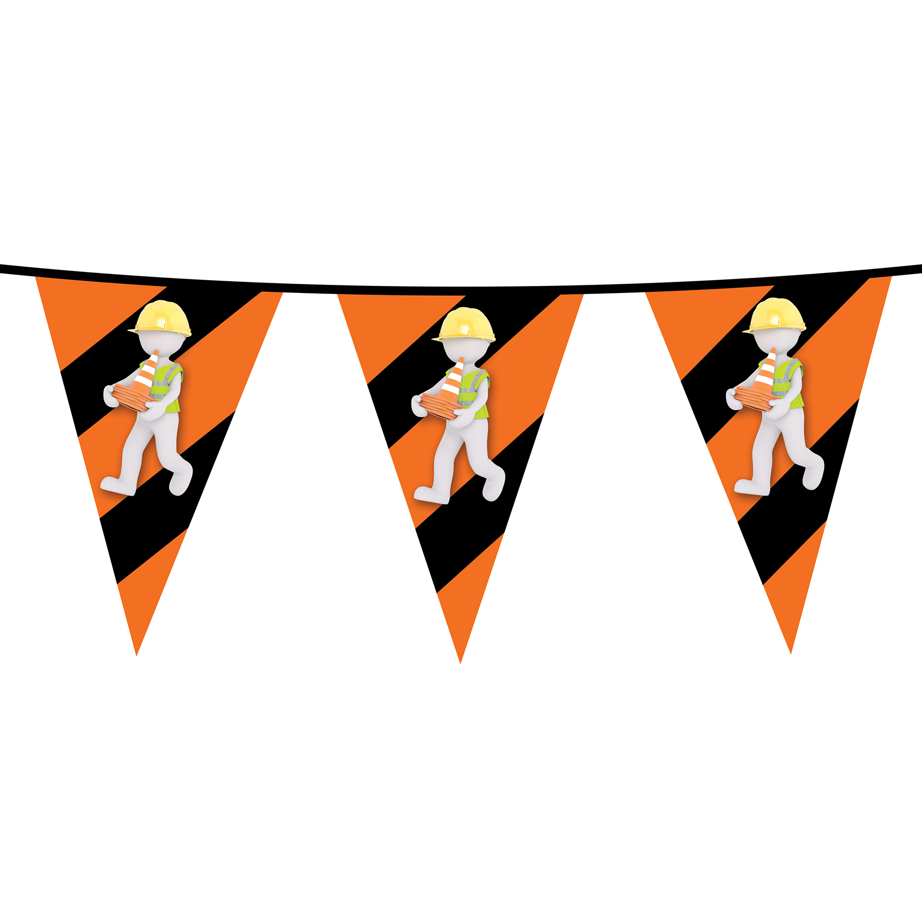 100' PVC Triangular Pennant Strings 4