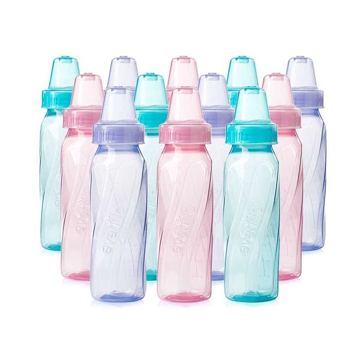 Evenflo Classic Baby Girl Plastic Bottles 8oz 12pk 1