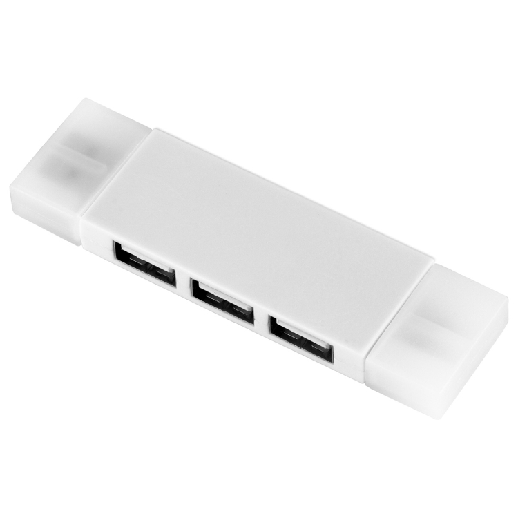 "Freedom" 2 in 1 – 3 Port Mini USB Hub with Type A & Type C Adapter 18