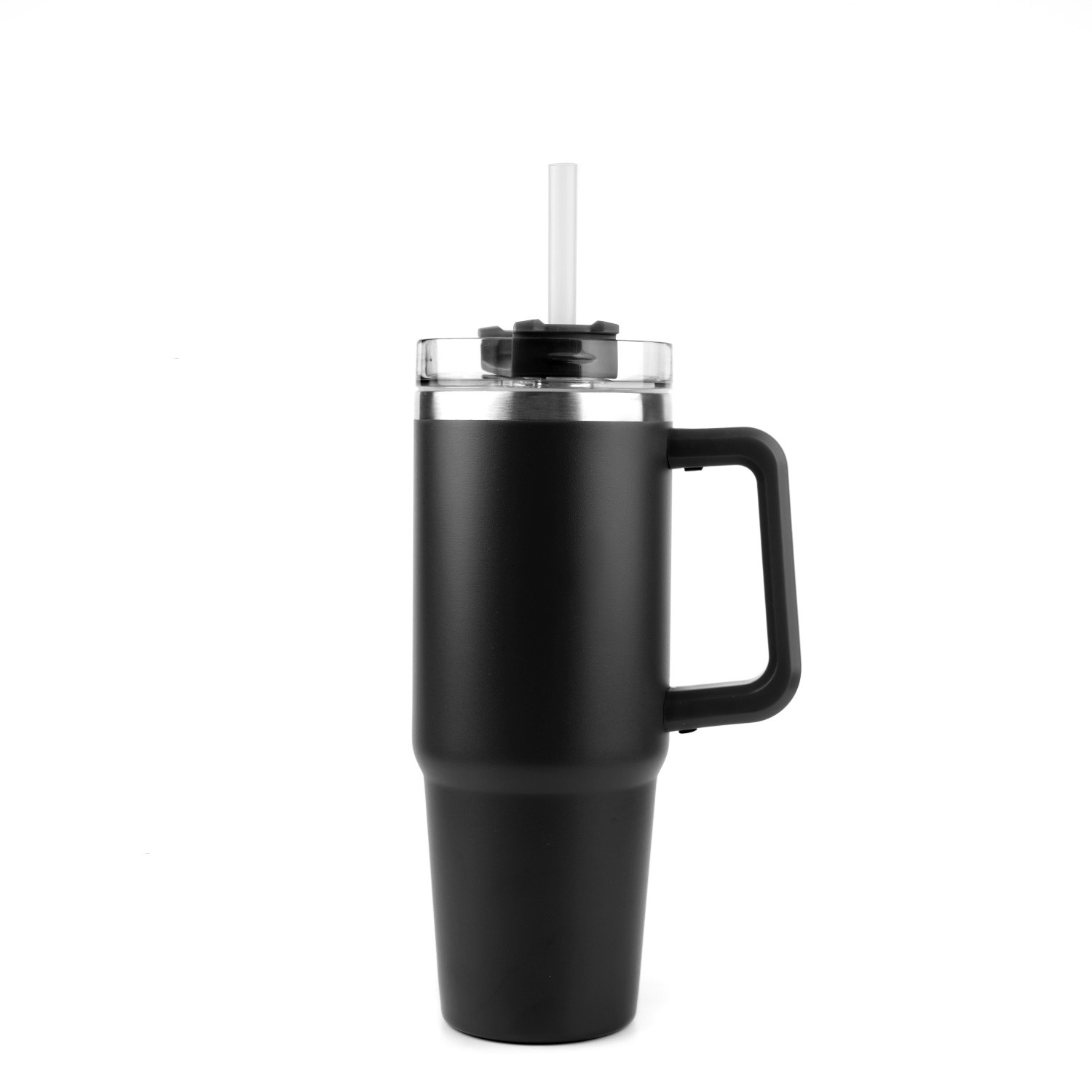 Stainless Steel Tumbler with Handle and Straw, 30 oz. 3